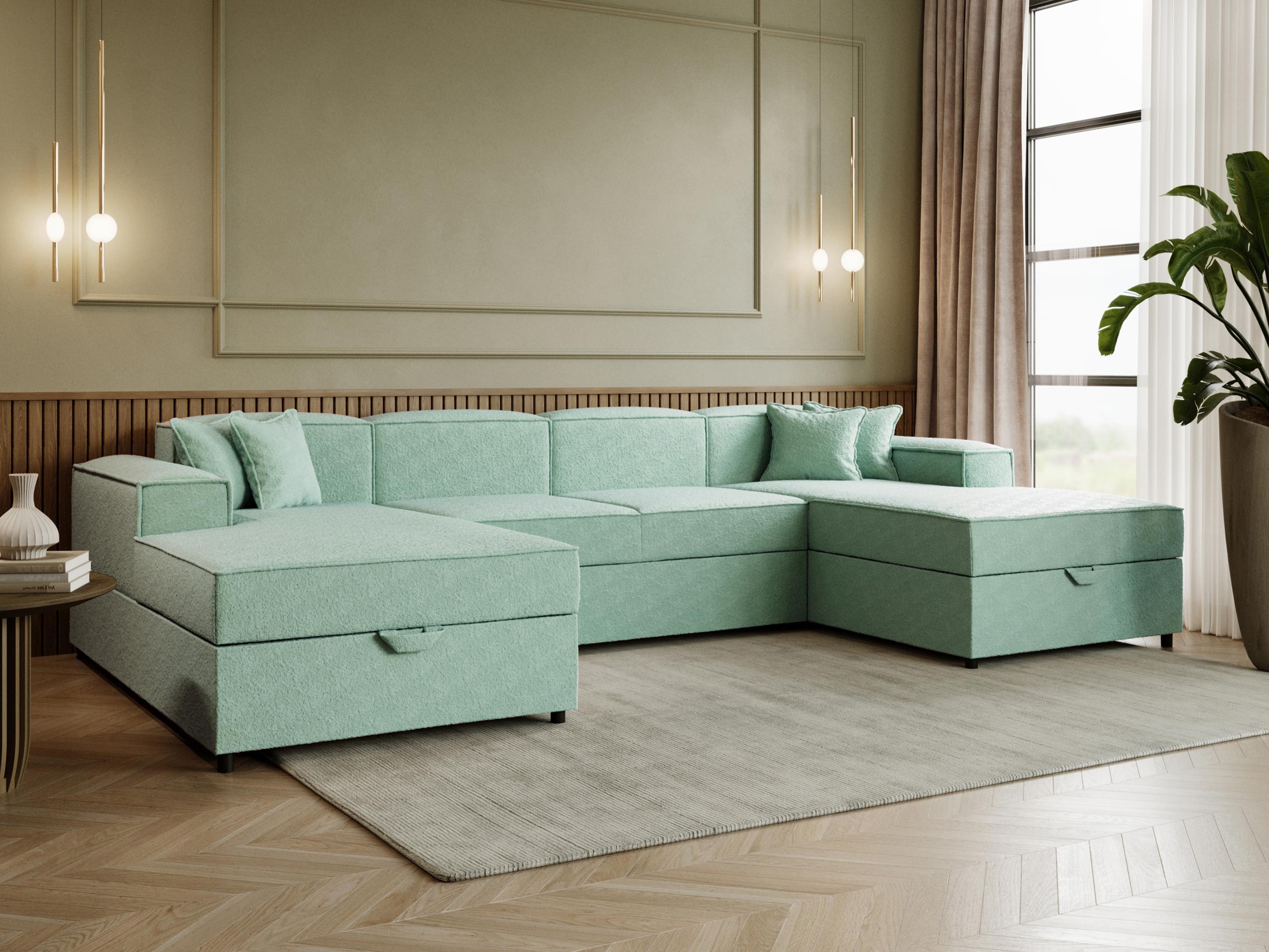 Divano angolare Clovis 115 (Coral 55)