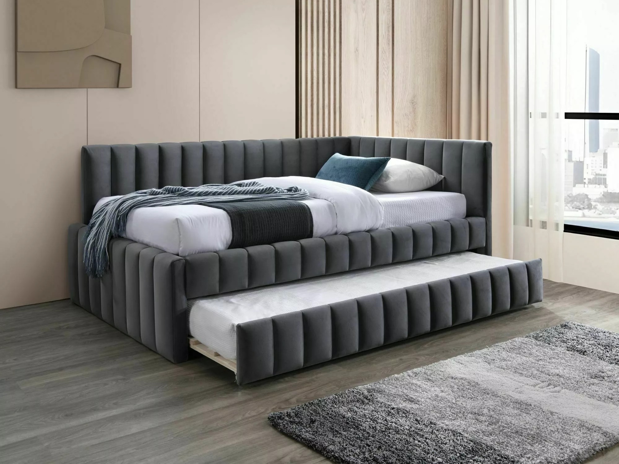 Letto Detroit 855 (Grigio)