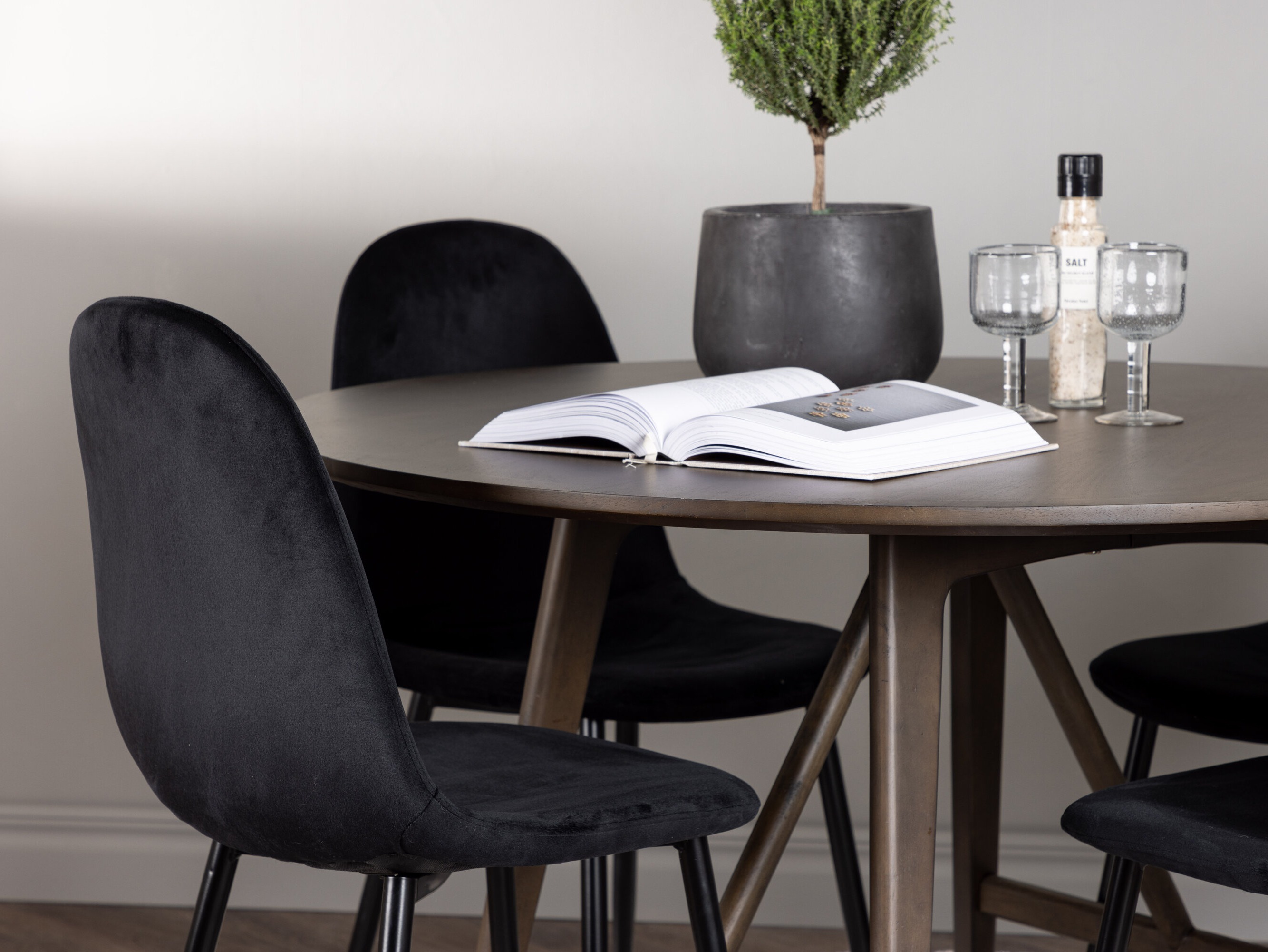 Set sala da pranzo Dallas 4887 (Nero)