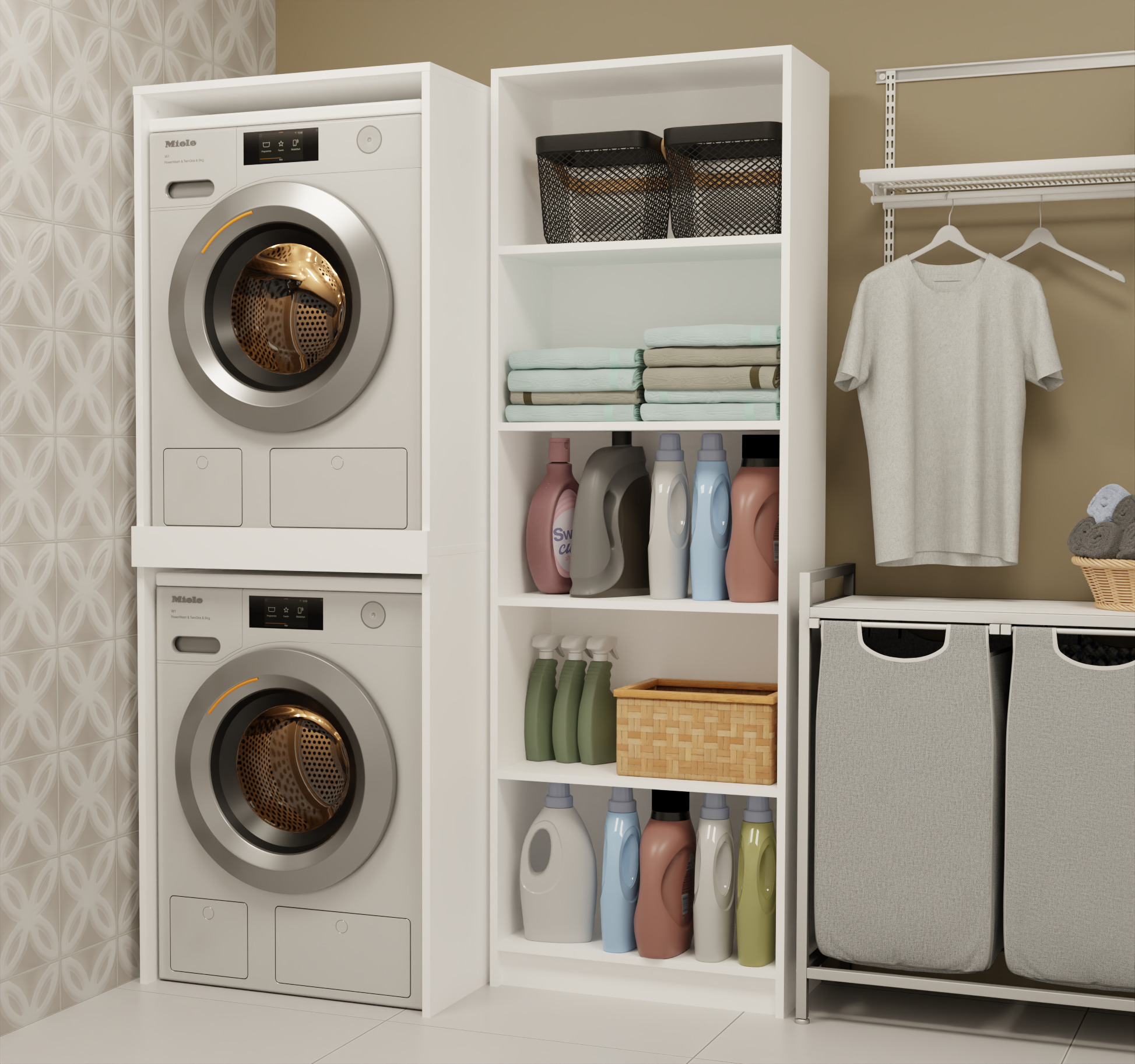 Mensola del bagno Balelbo 108 (Bianco)