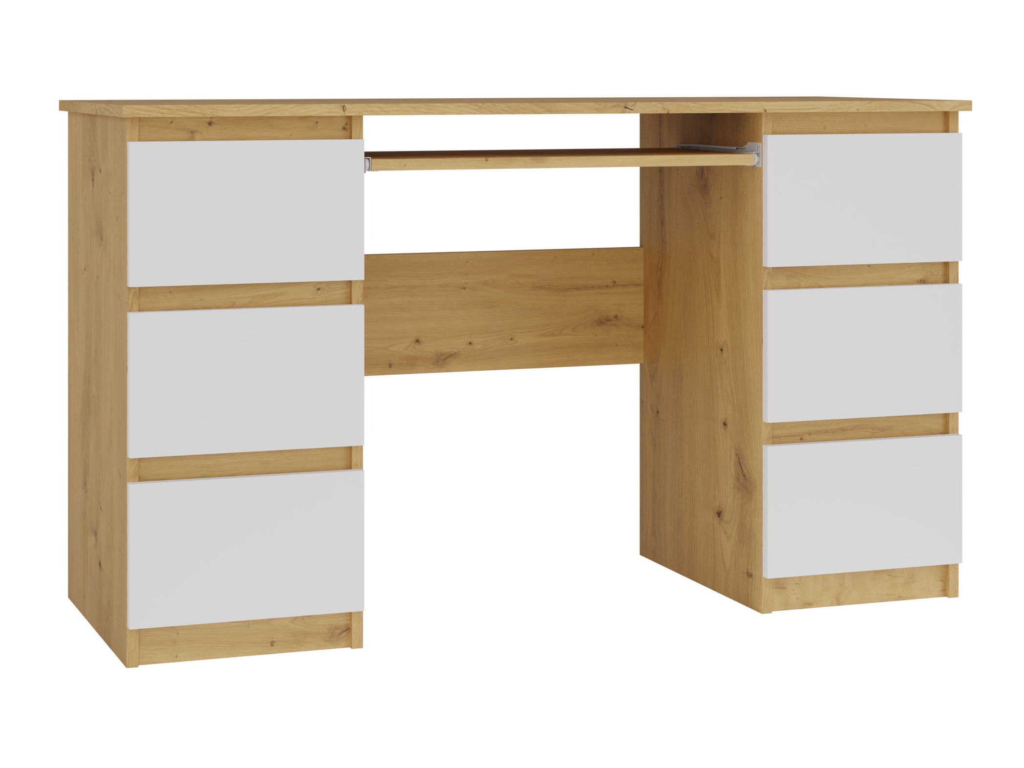 Scrivania da ufficio Mandeville 178 (Rovere Artisan + Bianco)