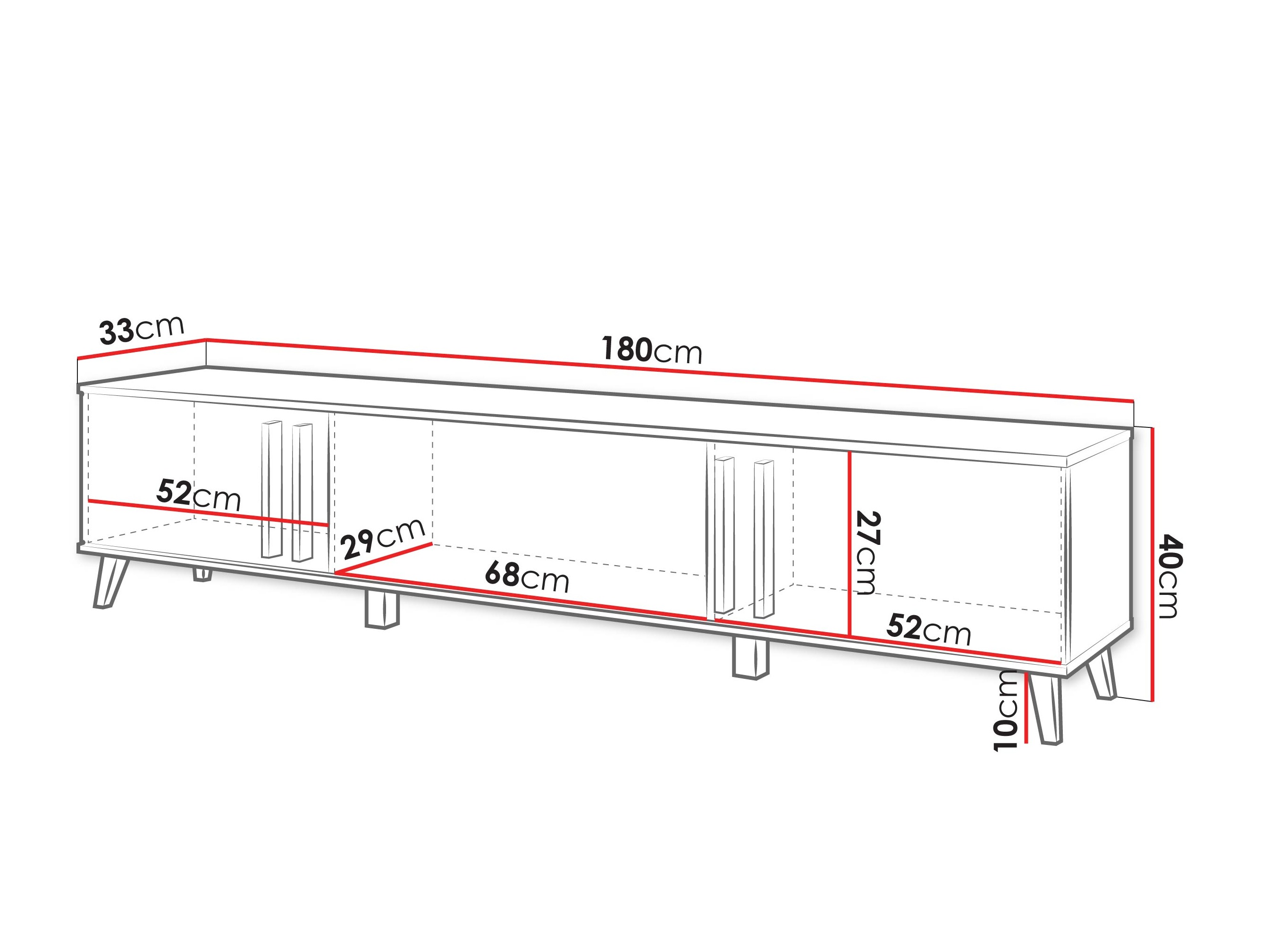 Mobile porta TV Facetor (Rovere Artisan + Grafite)