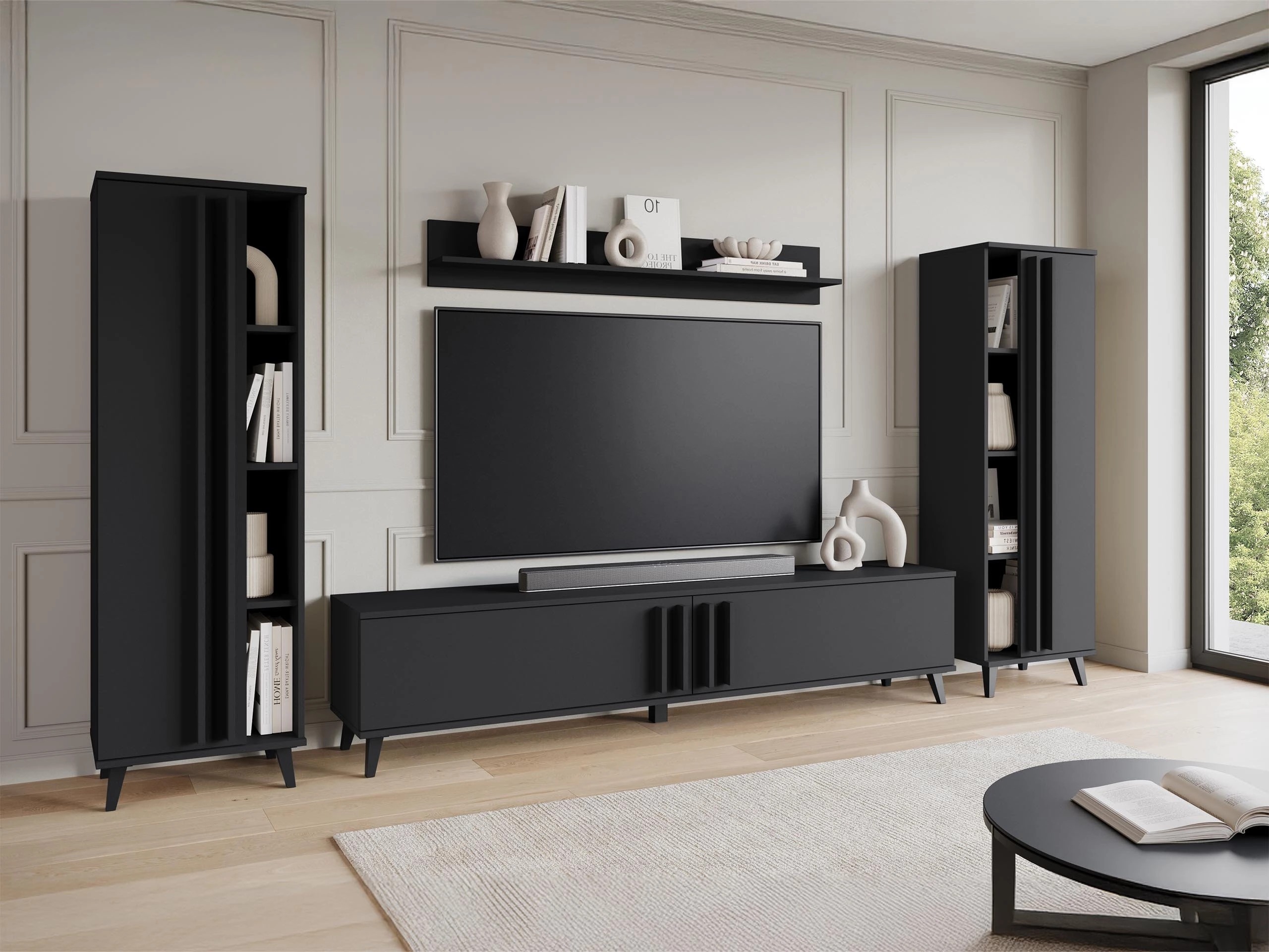 Parete attrezzata Temora 102 (Grafite)