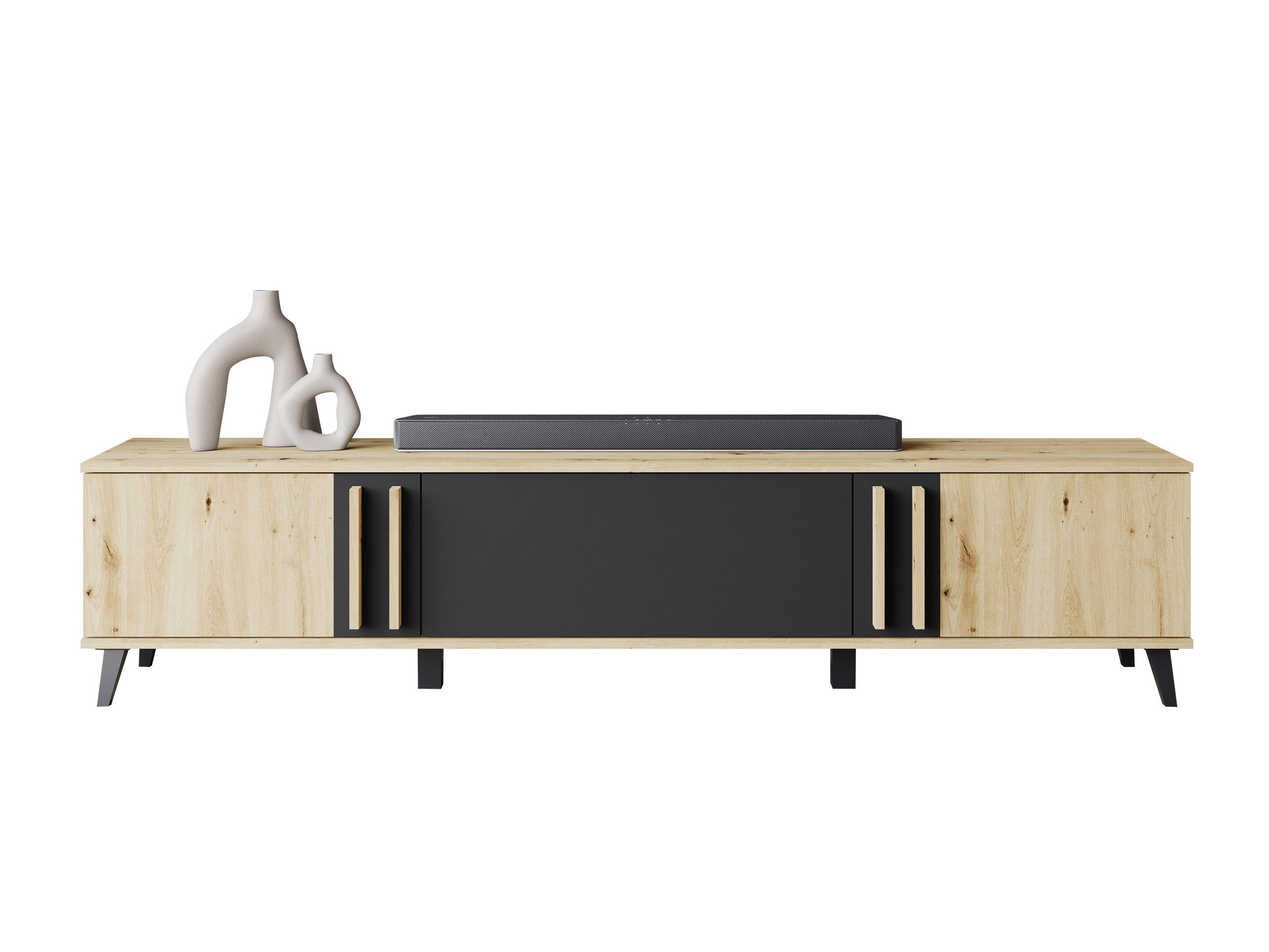 Mobile porta TV Facetor (Rovere Artisan + Grafite)