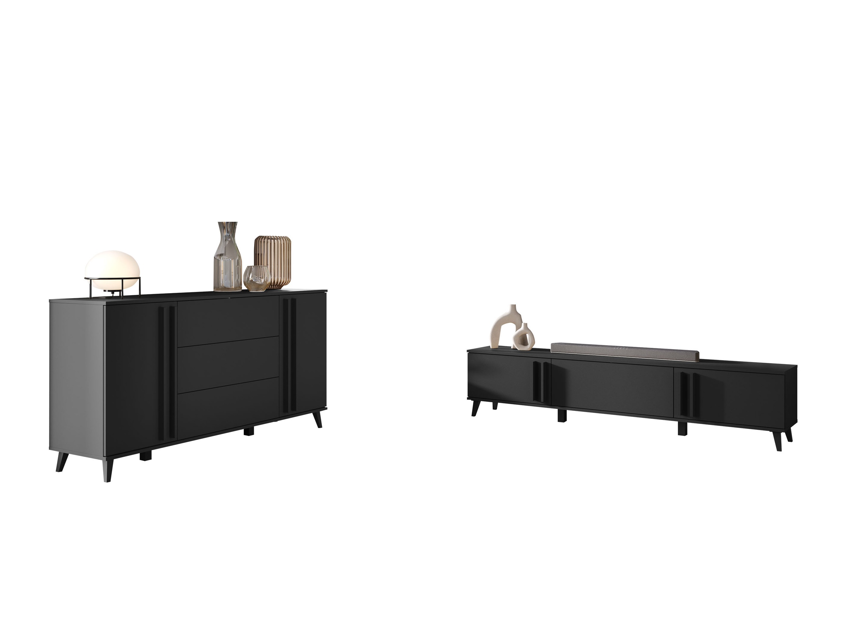 Parete attrezzata Facetor III (Grafite)