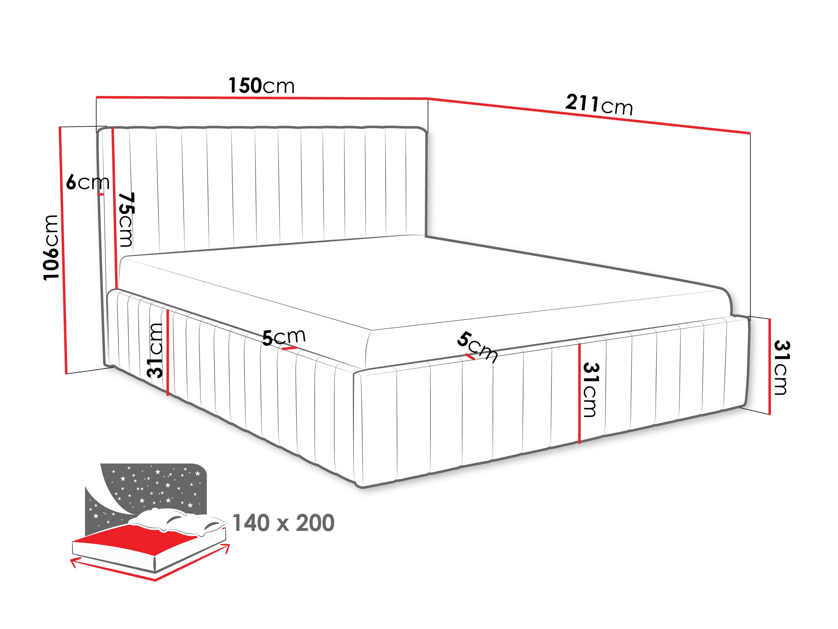 Letto Iris (Fresh 4)