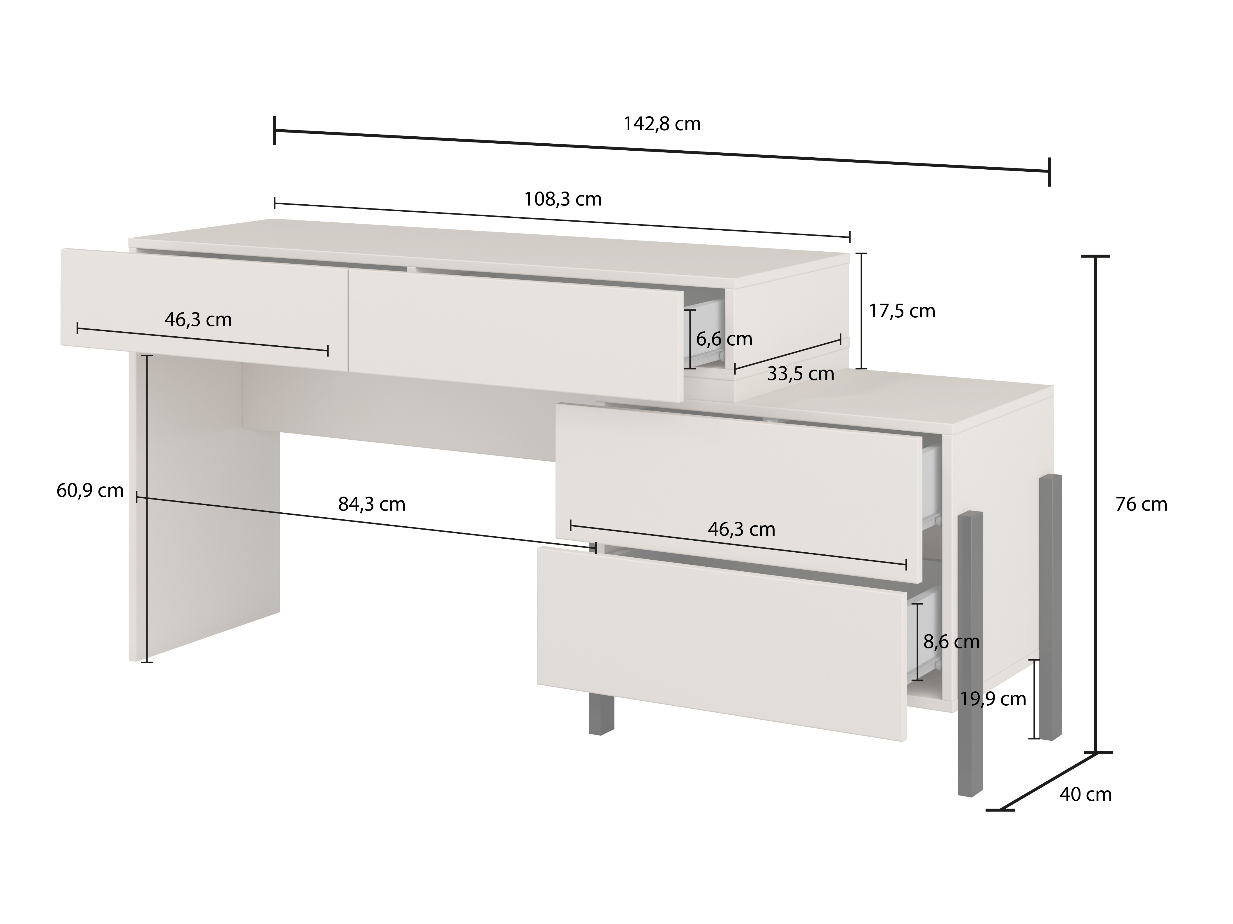 Scrivania da ufficio Etsore 107