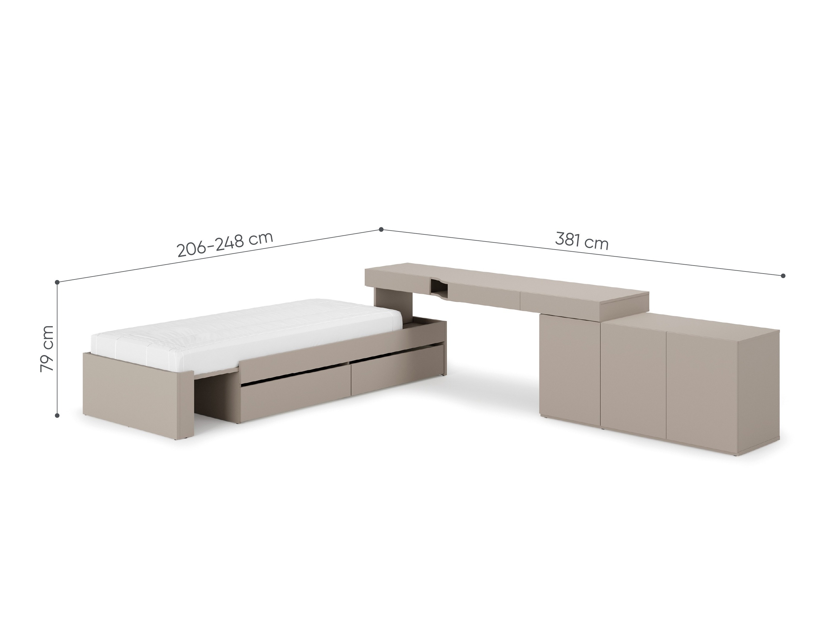 Set di mobili Evareve 113 (Destra)