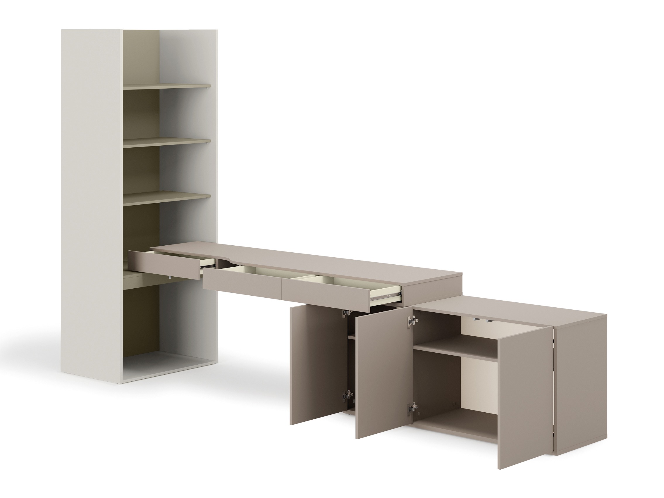 Set ufficio Evareve 118 (Grigio + Verde)