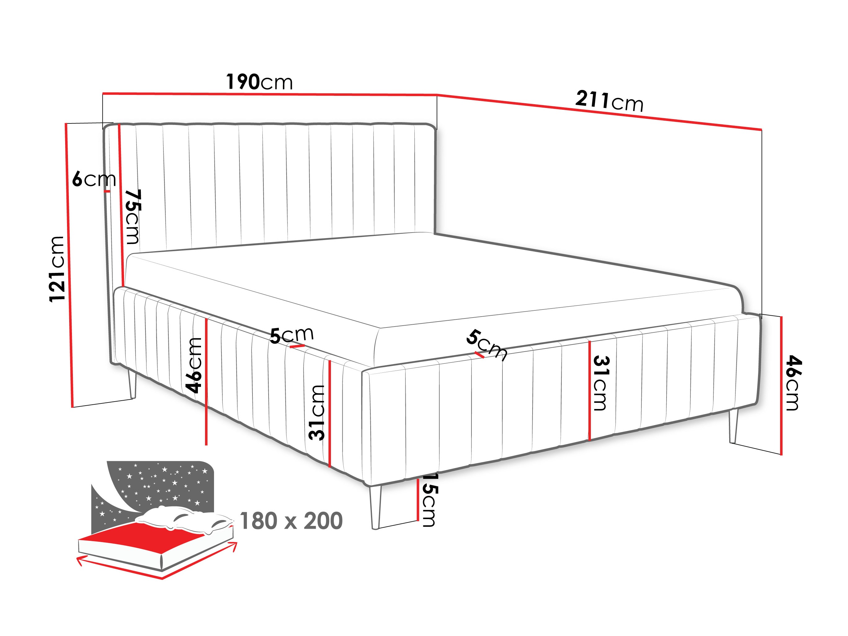 Letto Iris I (Fresh 8)