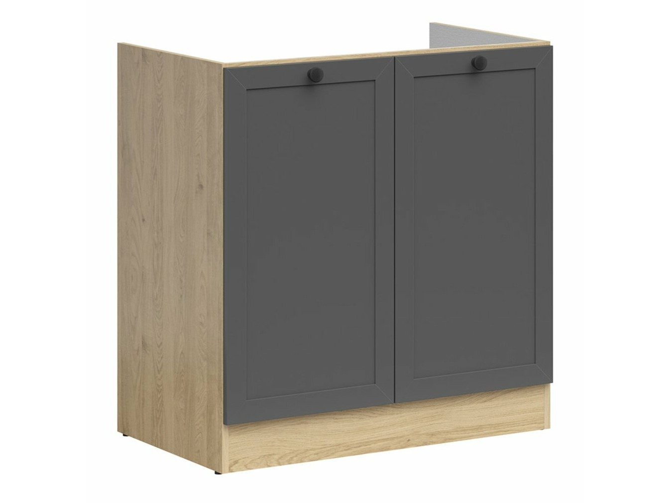 Mobile lavabo componibile con ante Classic Grey Oak 101
