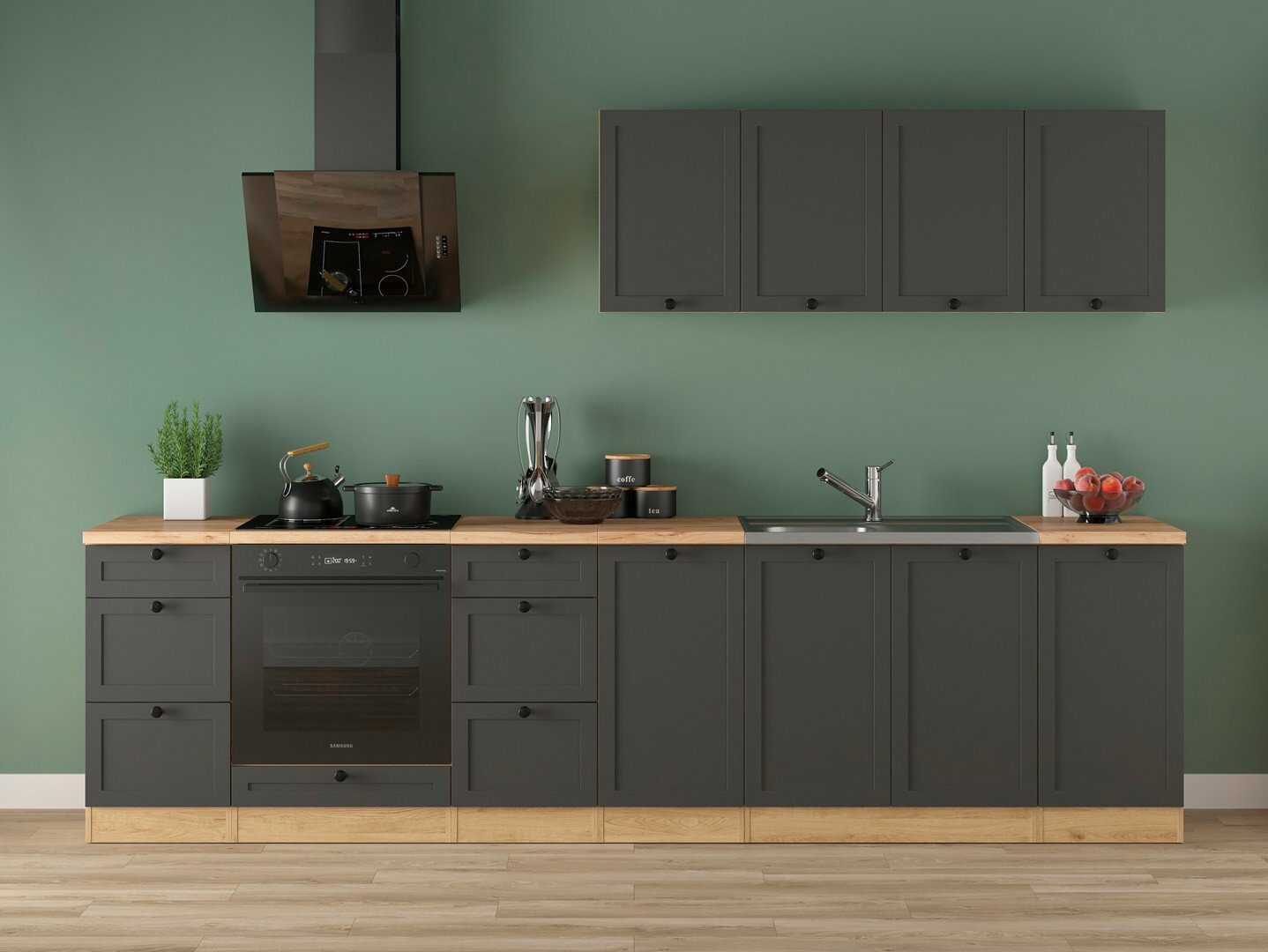 Set da cucina modulare Classic Grey Oak 119