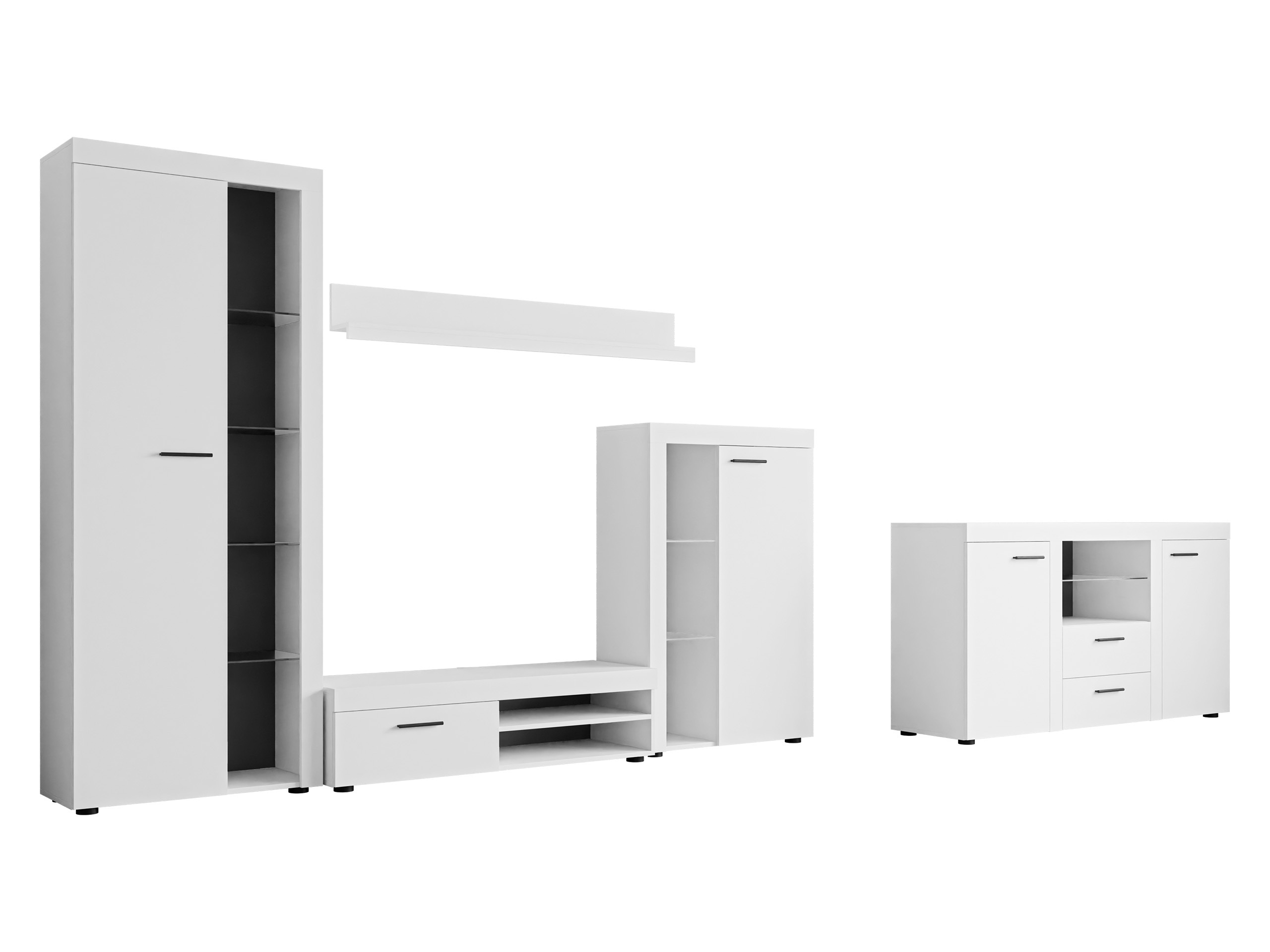 Parete attrezzata Univio I (Bianco)