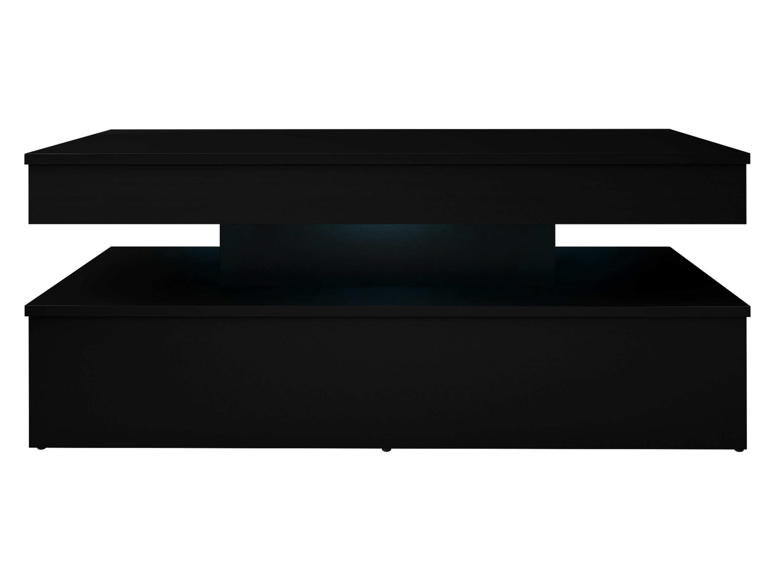 Tavolino da caffè Monfero (Nero + Nero lucido)