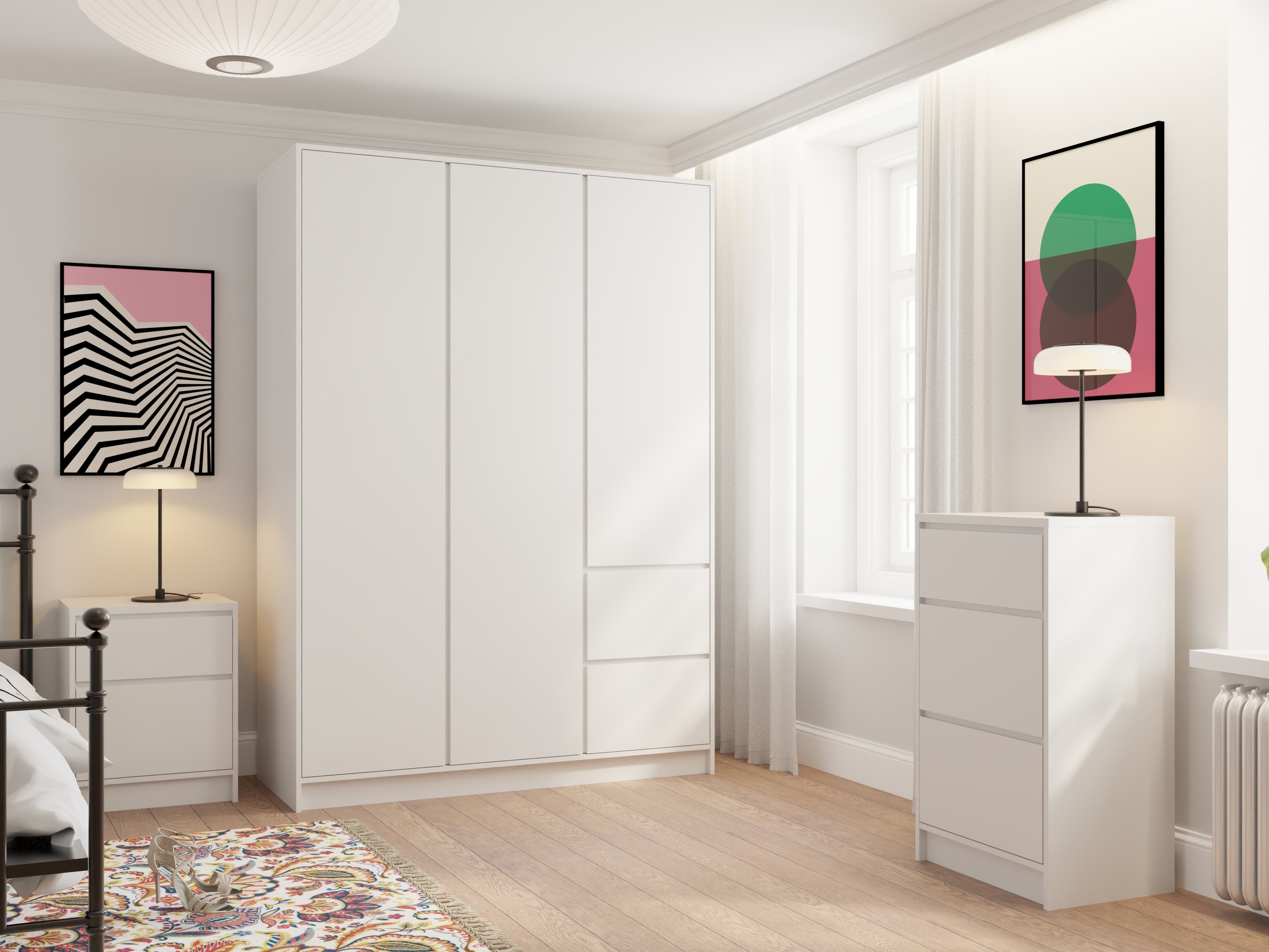 Armadio Mervese 103 (Bianco)