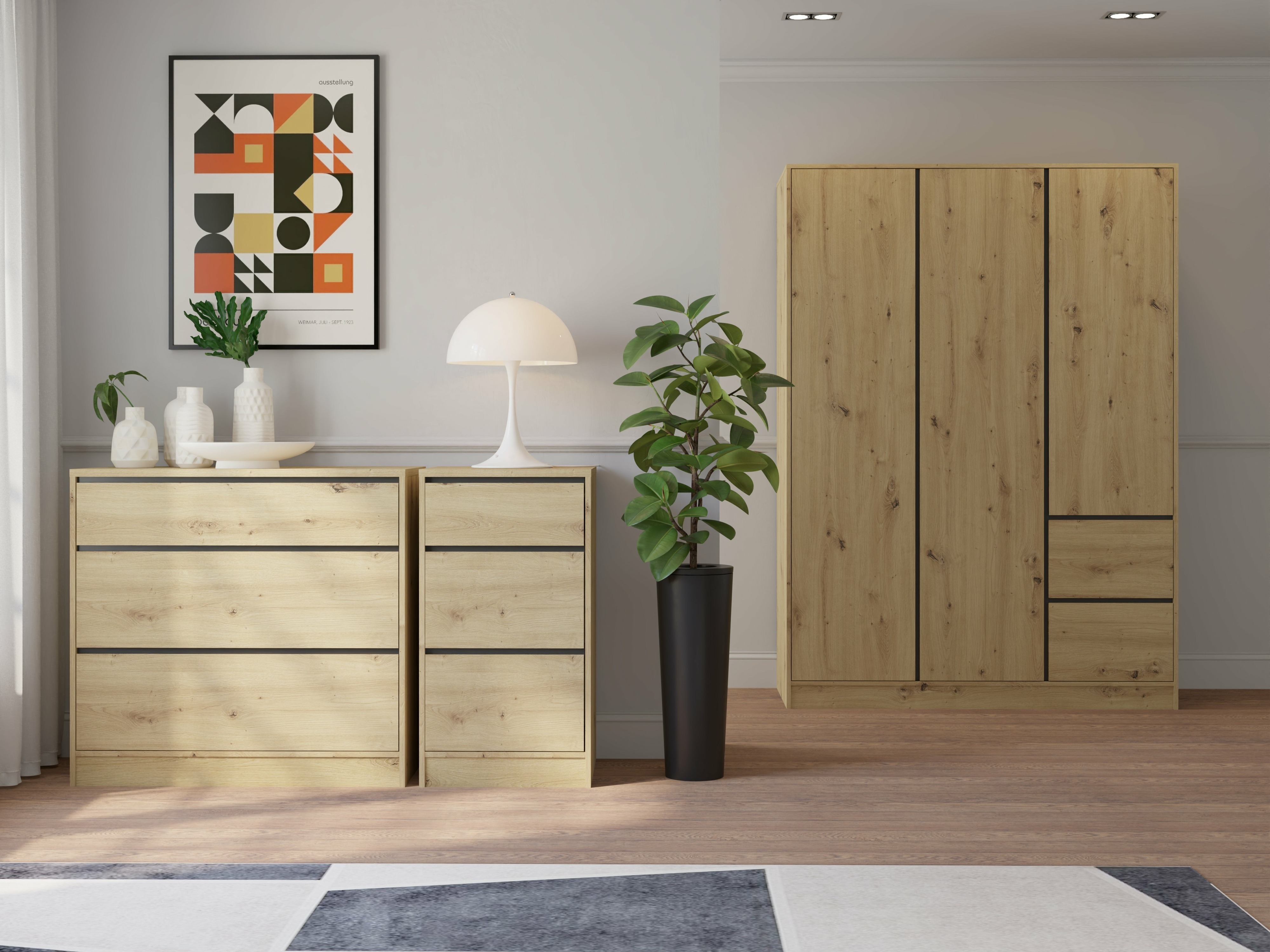 Armadio Mervese 103 (Rovere Artisan)