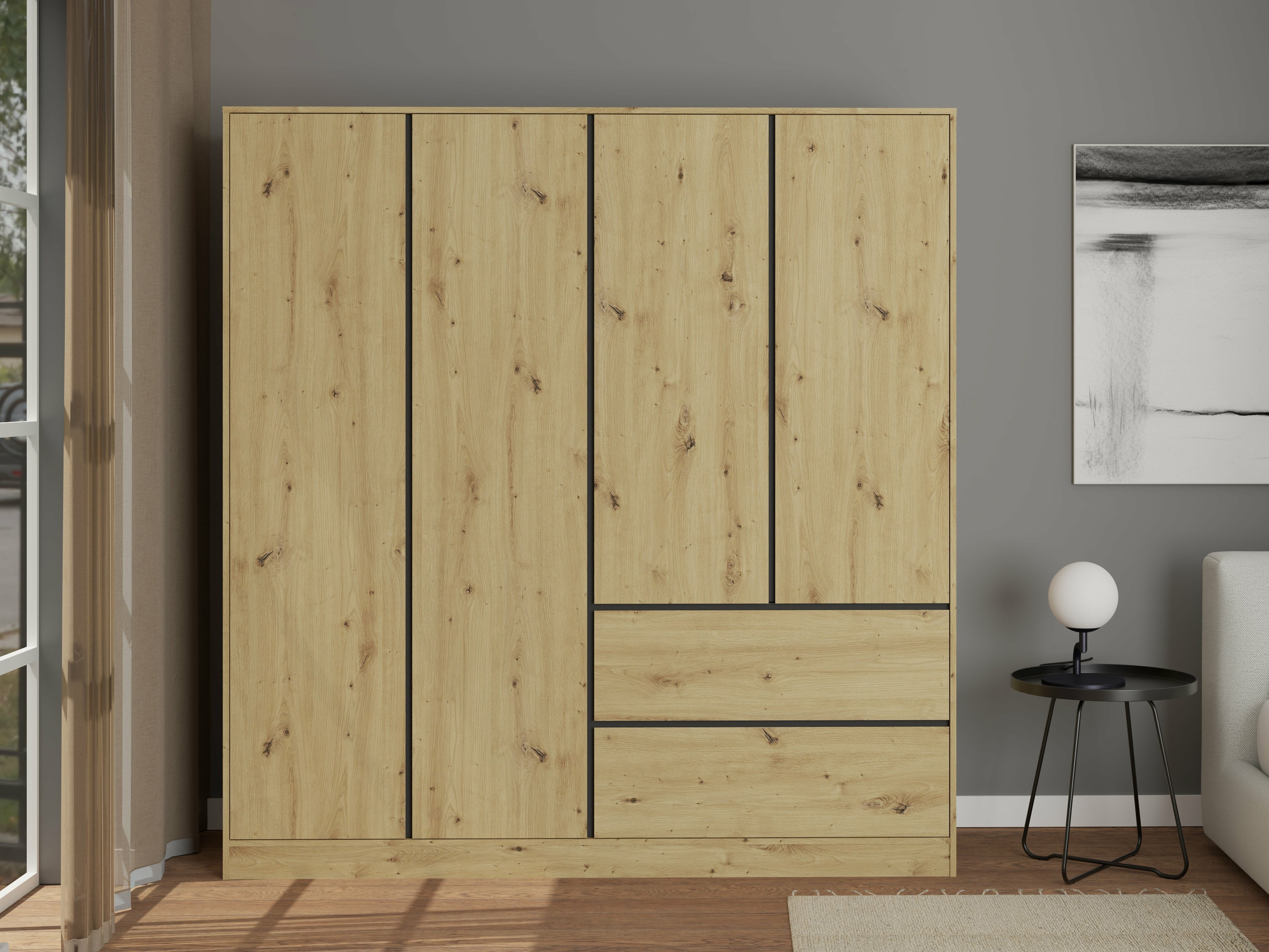 Armadio Mervese 104 (Rovere Artisan)