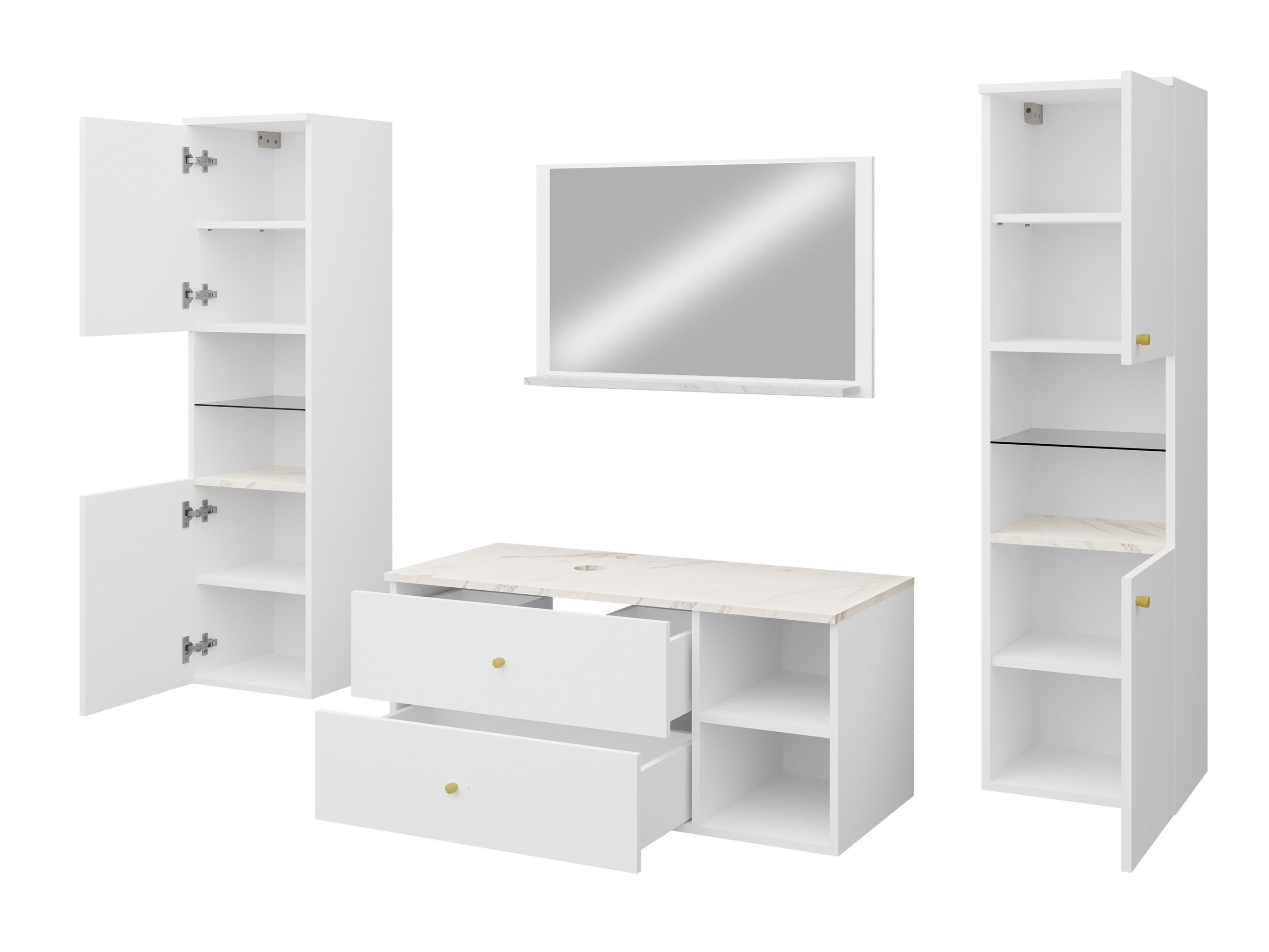 Set bagno Salus III (Cachemire + Quercia)