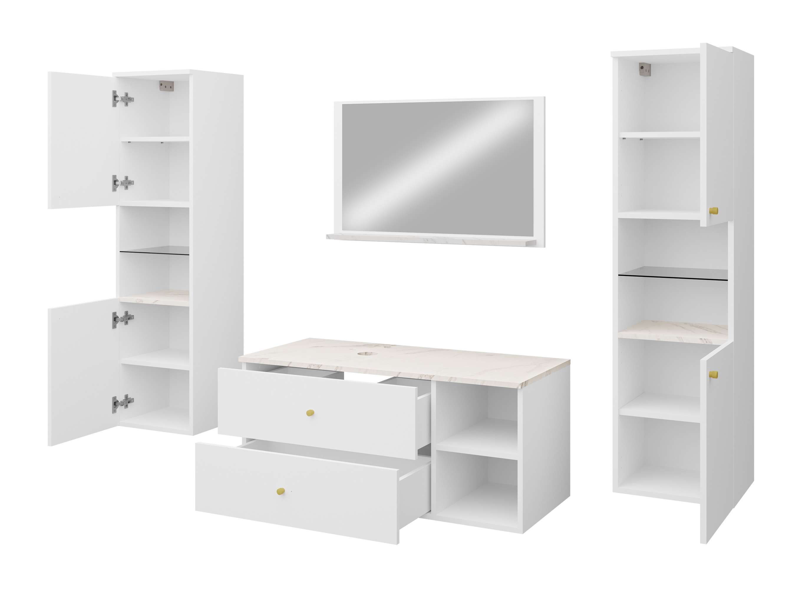 Set bagno Salus III (Cachemire + Quercia)