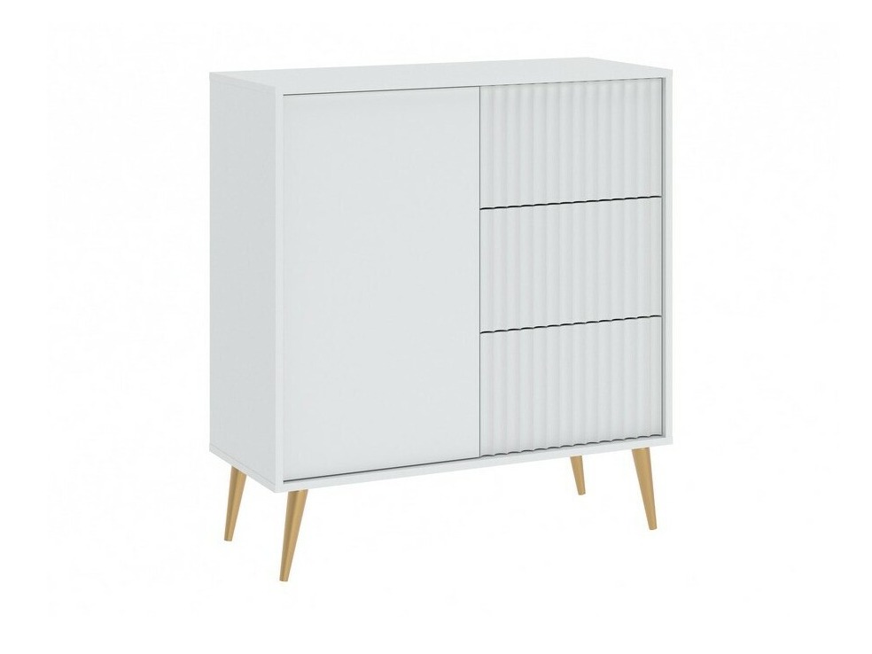 Cassettiera Cirferi 100 (Bianco + D'oro)