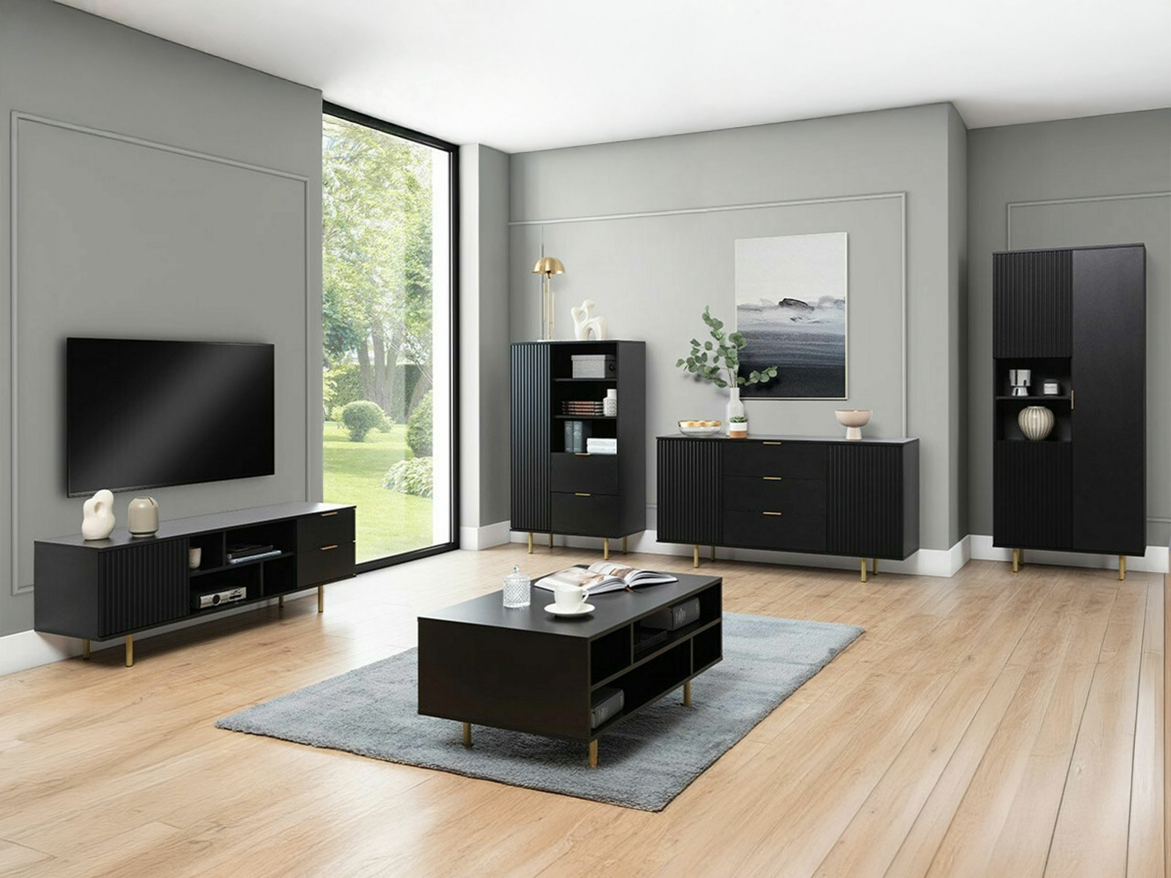 Mobile porta TV Decus (Nero)