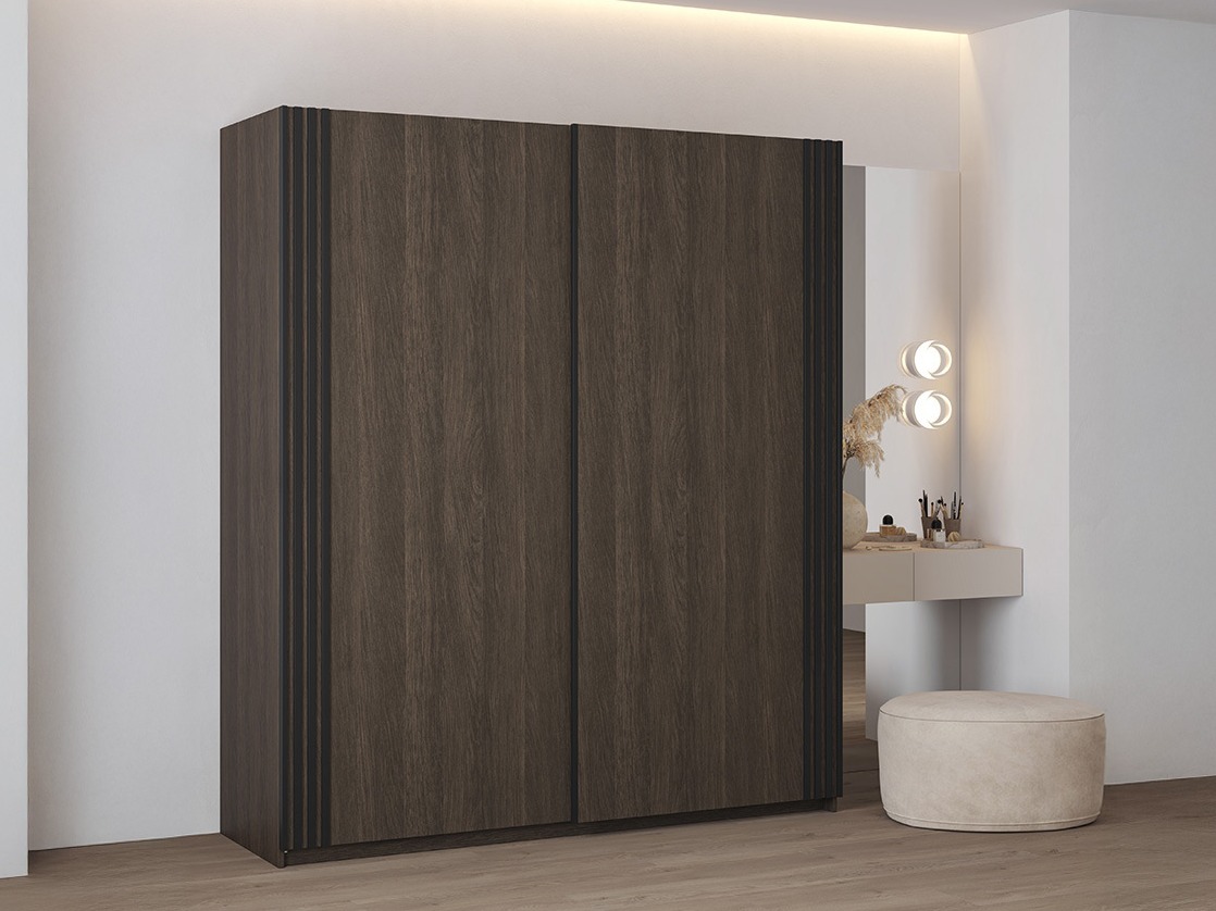 Armadio Austin 372 (Rovere moro + Nero)