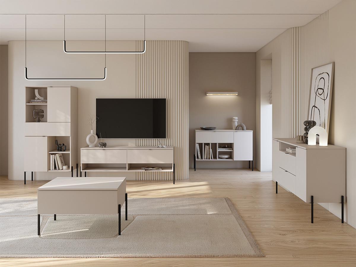 Parete attrezzata Levtenu 118 (Cachemire)