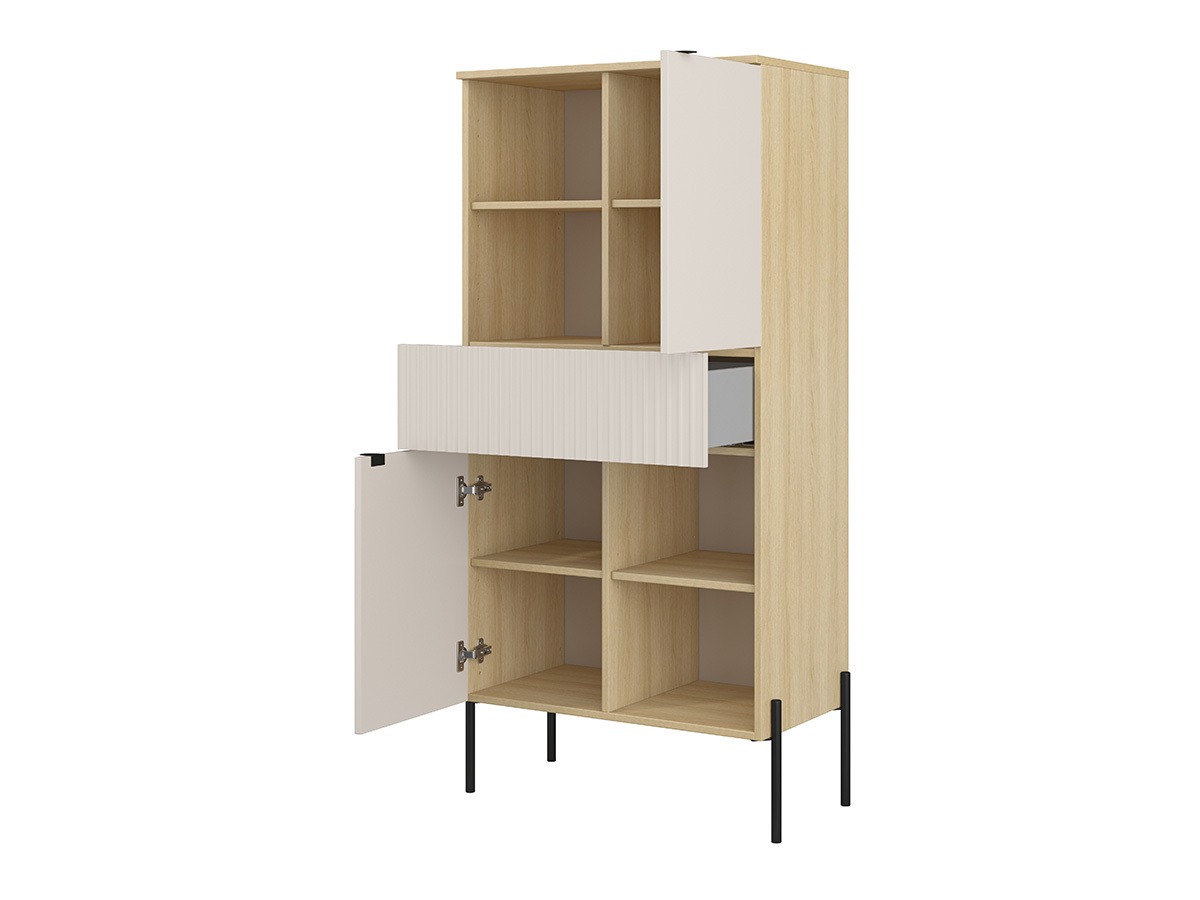 Parete attrezzata Levtenu 119 (Quercia + Cachemire)