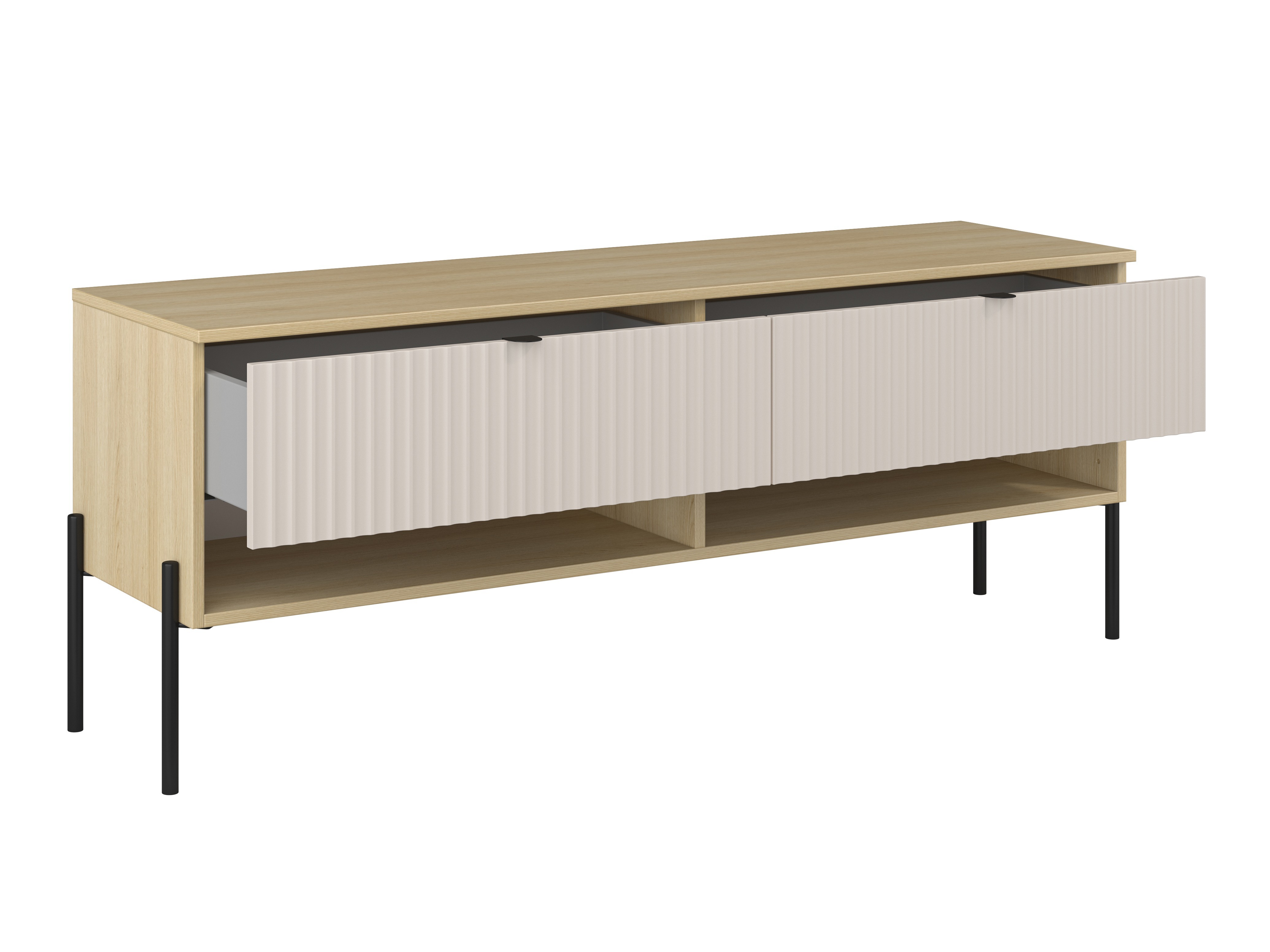 Parete attrezzata Levtenu 119 (Quercia + Cachemire)