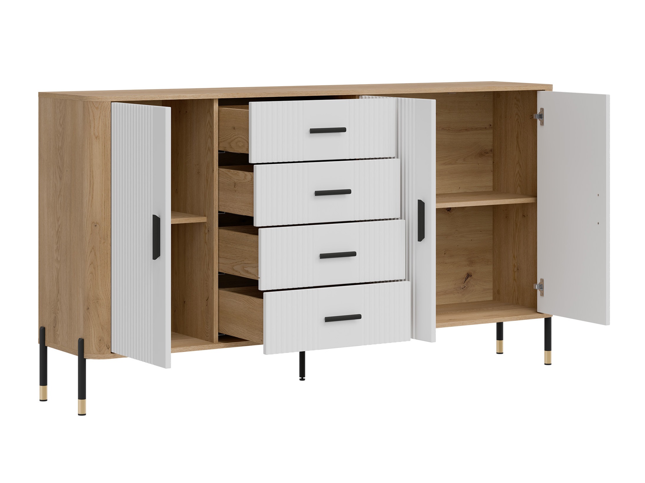 Cassettiera Flosora 120 (Bianco)