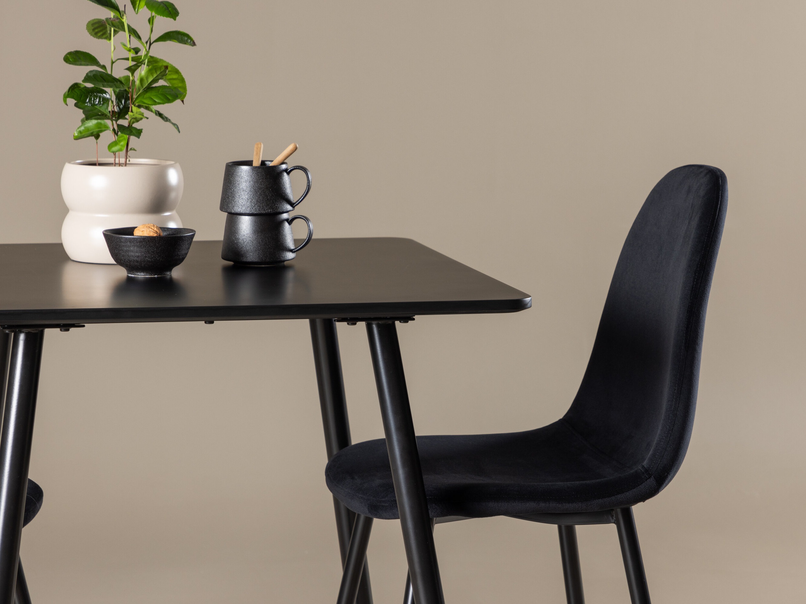 Set sala da pranzo Dallas 4909 (Nero)