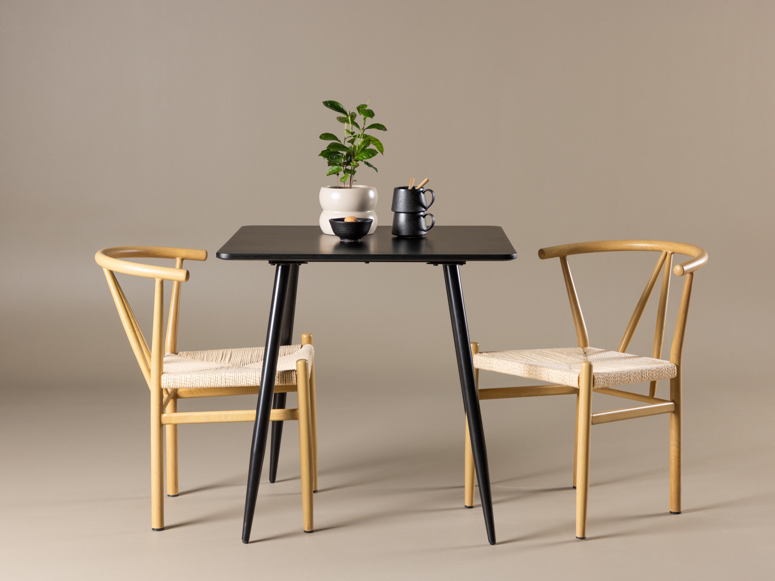 Set sala da pranzo Dallas 4920 (Beige + Nocciola)