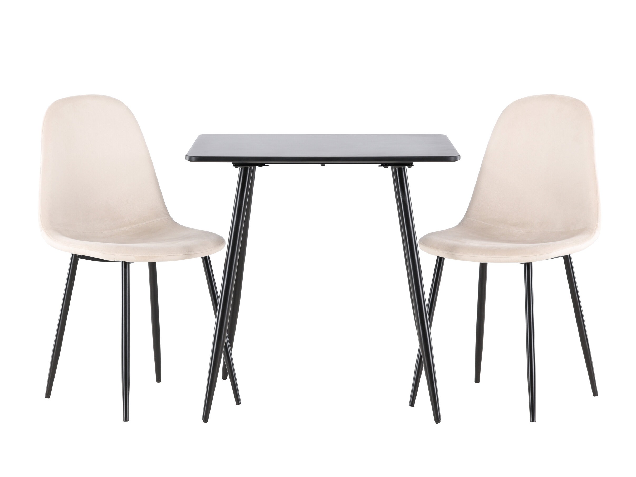 Set sala da pranzo Dallas 4909 (Beige + Nero)