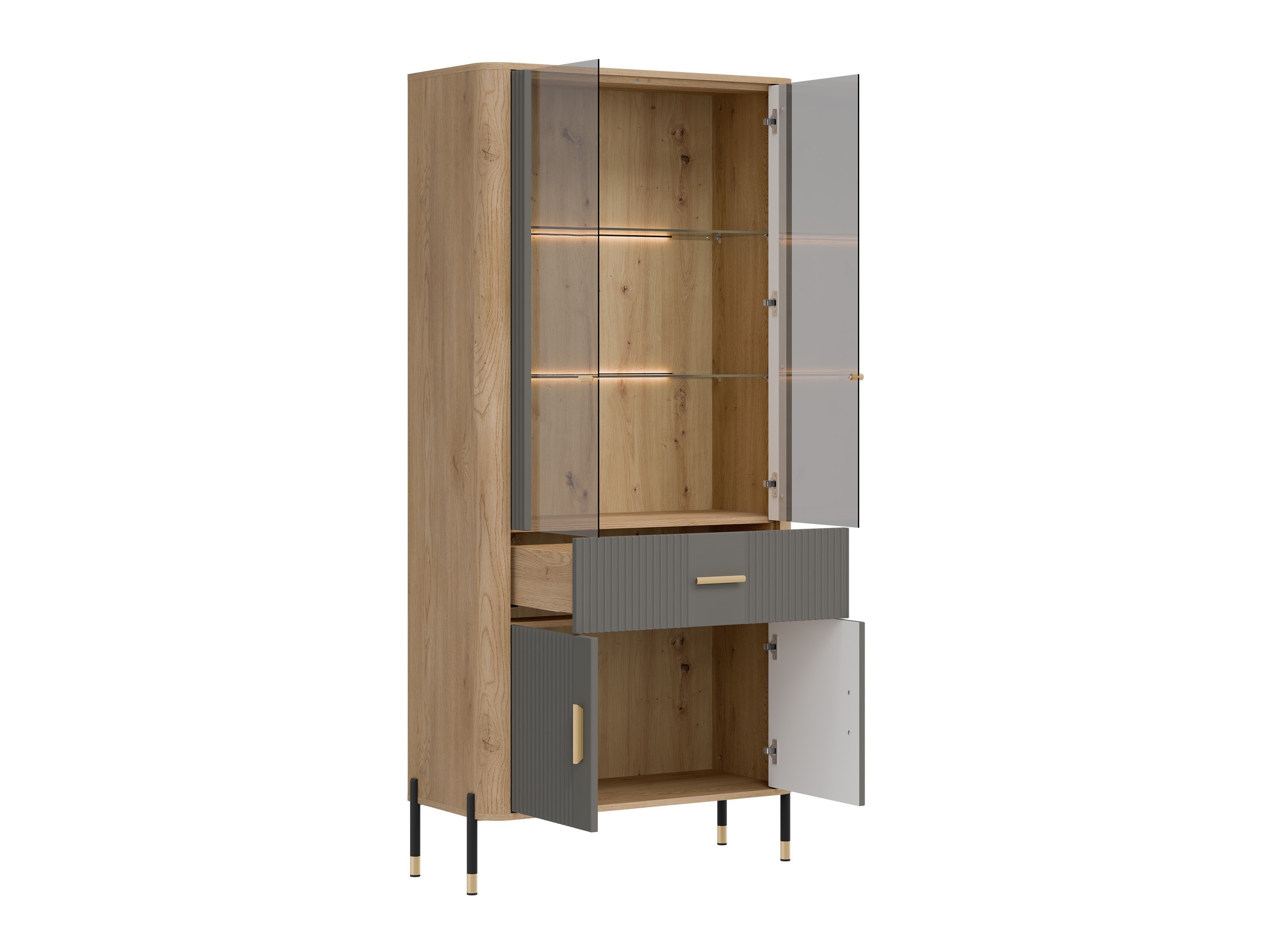 Scaffale Flosora 129 (Grigio)