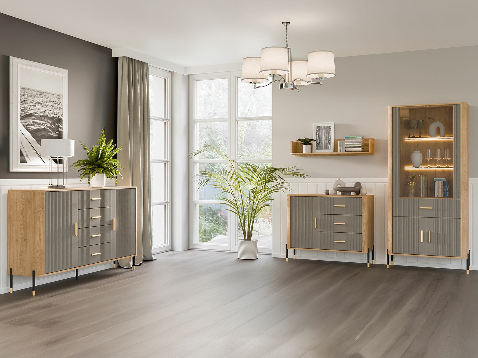 Scaffale Flosora 129 (Grigio)