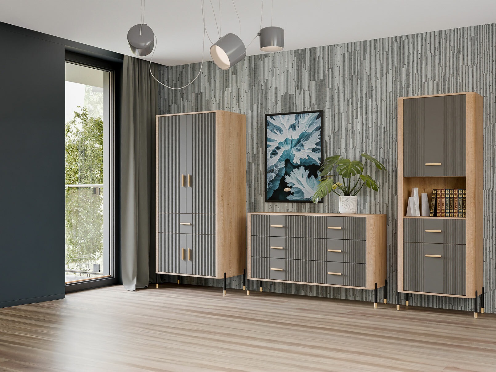 Armadio Flosora 133 (Grigio)