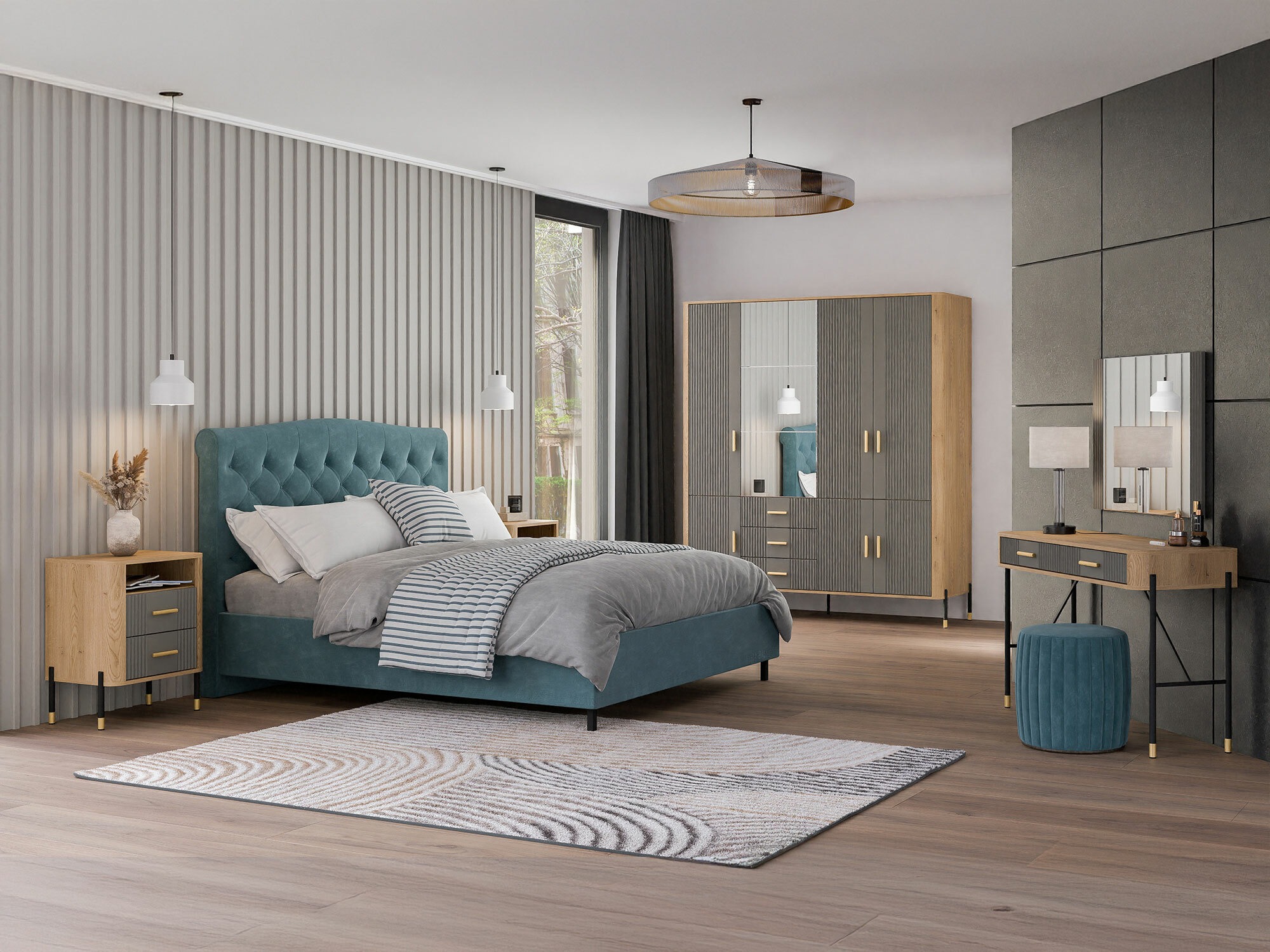Armadio Flosora 135 (Grigio)