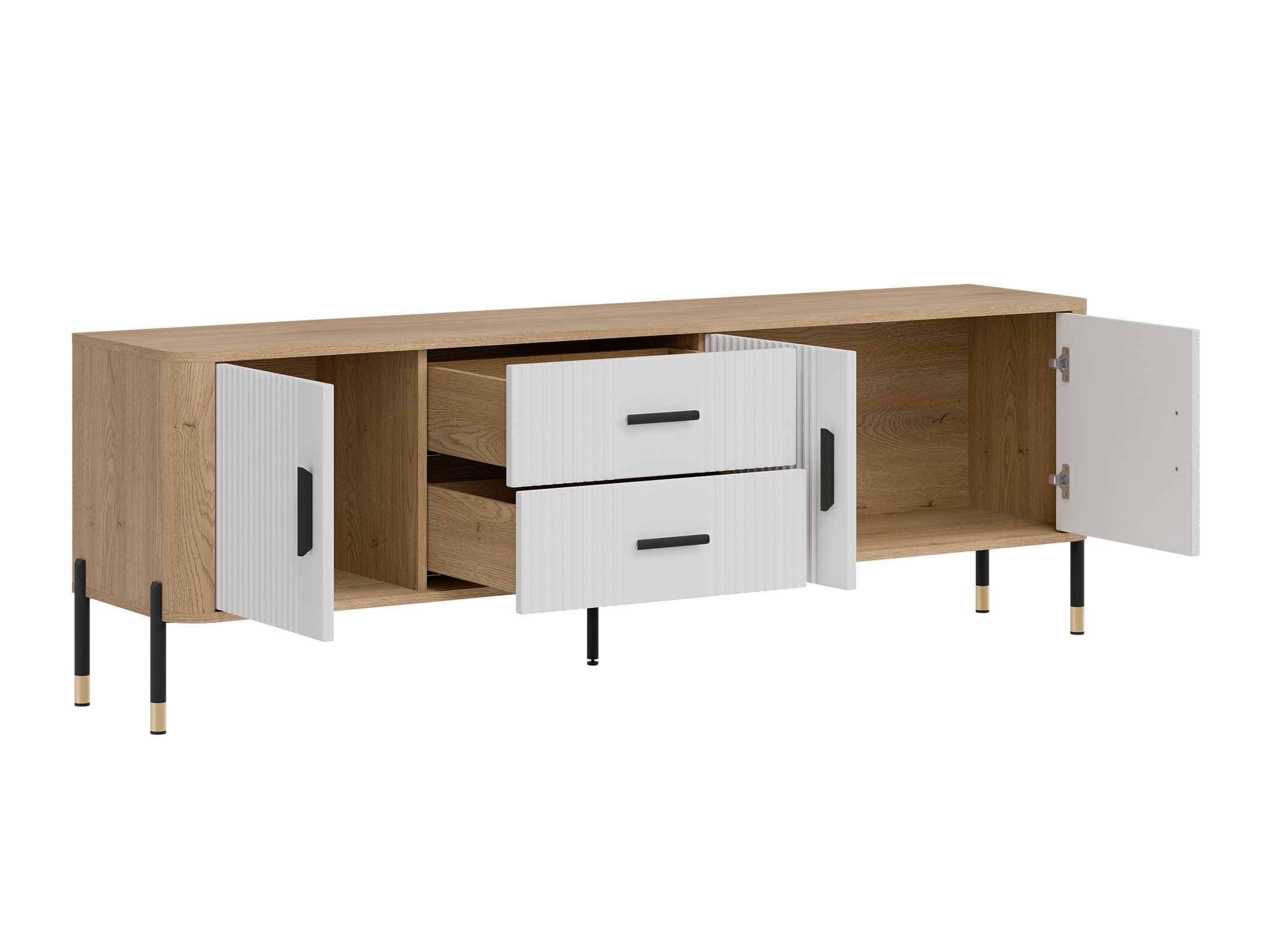 Parete attrezzata Flosora 148 (Bianco)