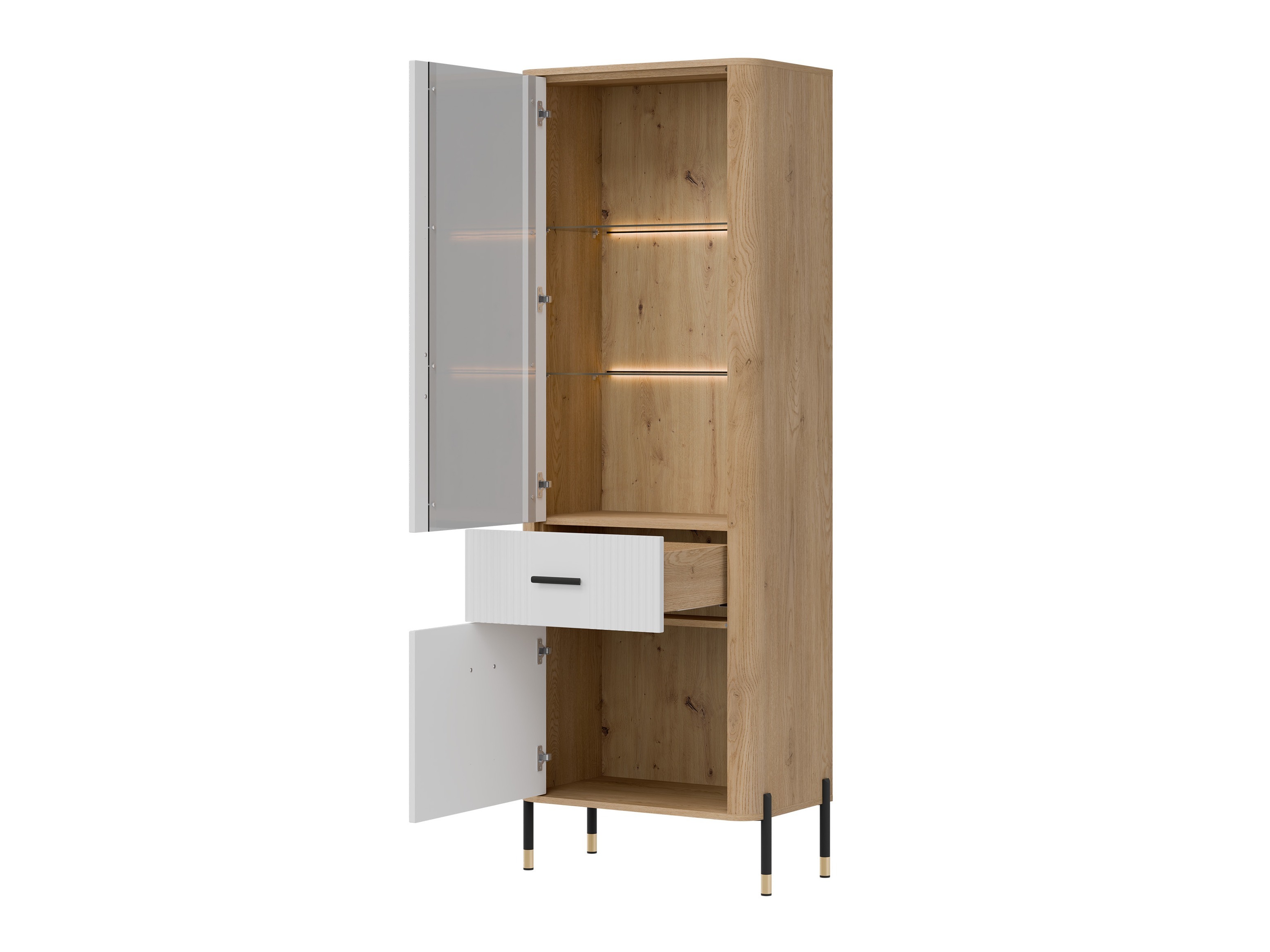 Parete attrezzata Flosora 148 (Bianco)