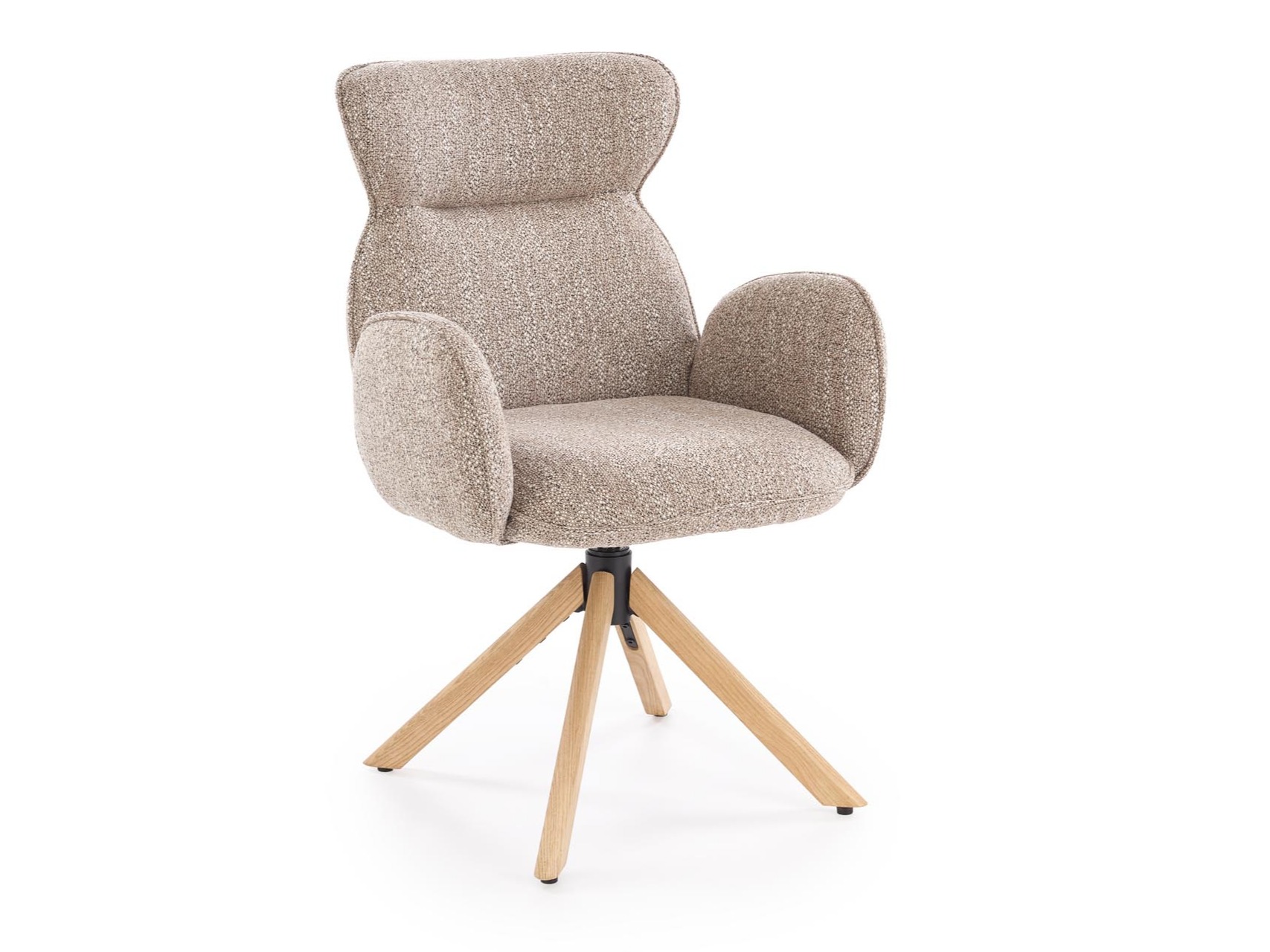 Sedia Houston 2041 (Beige + Luminoso legno)