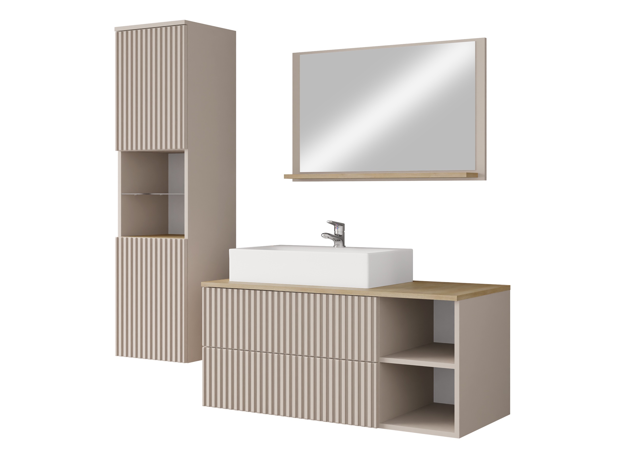 Set bagno Nauta I (Cachemire + Quercia)