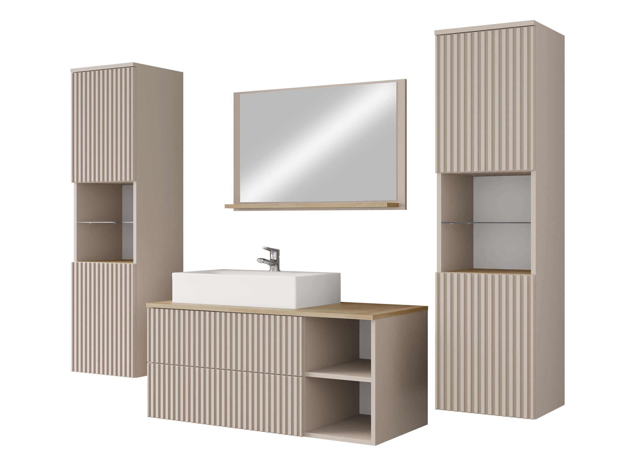 Set bagno Nauta II (Cachemire + Quercia)