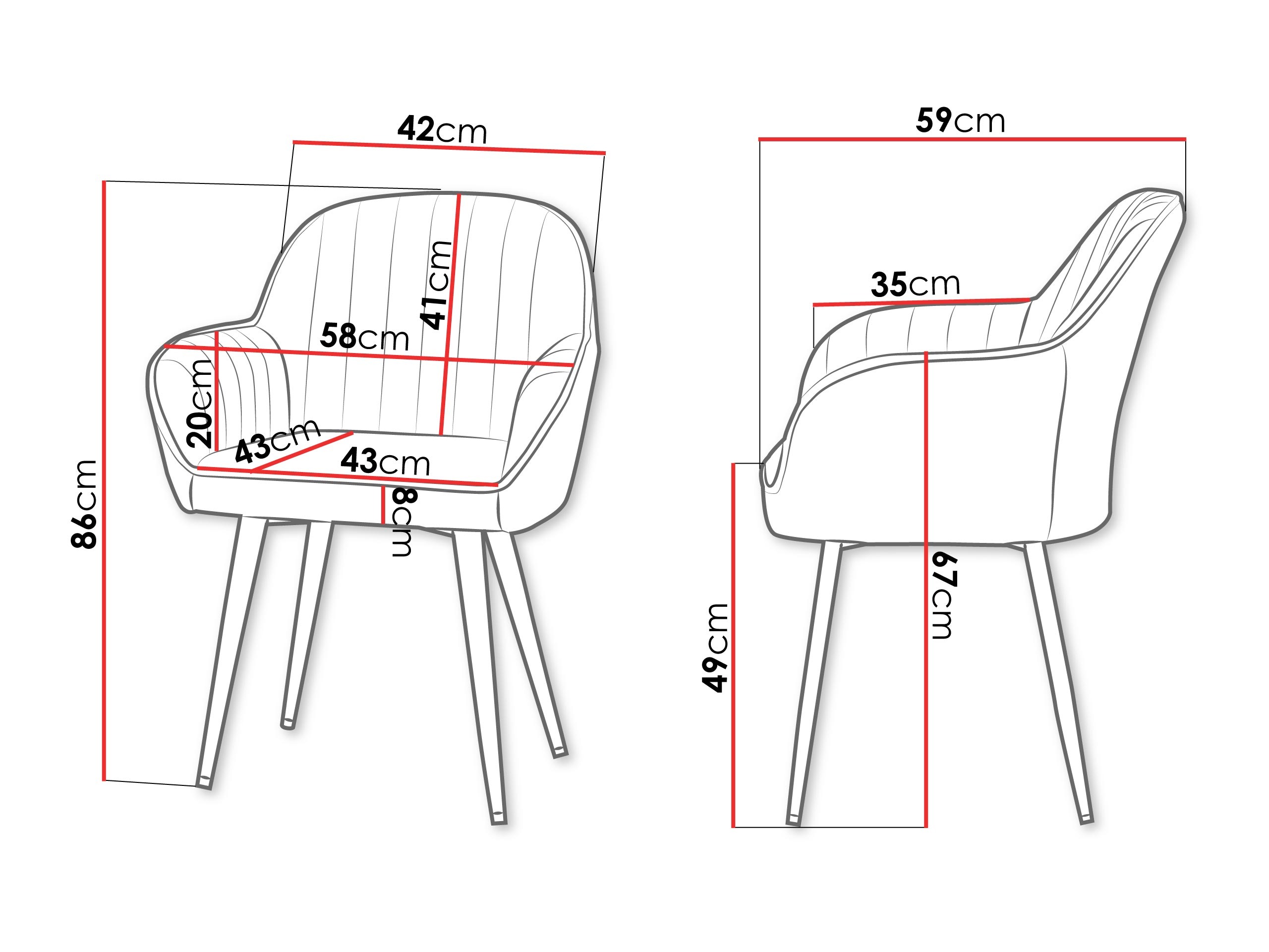 Sedia Comfivo 457 (Grigio)