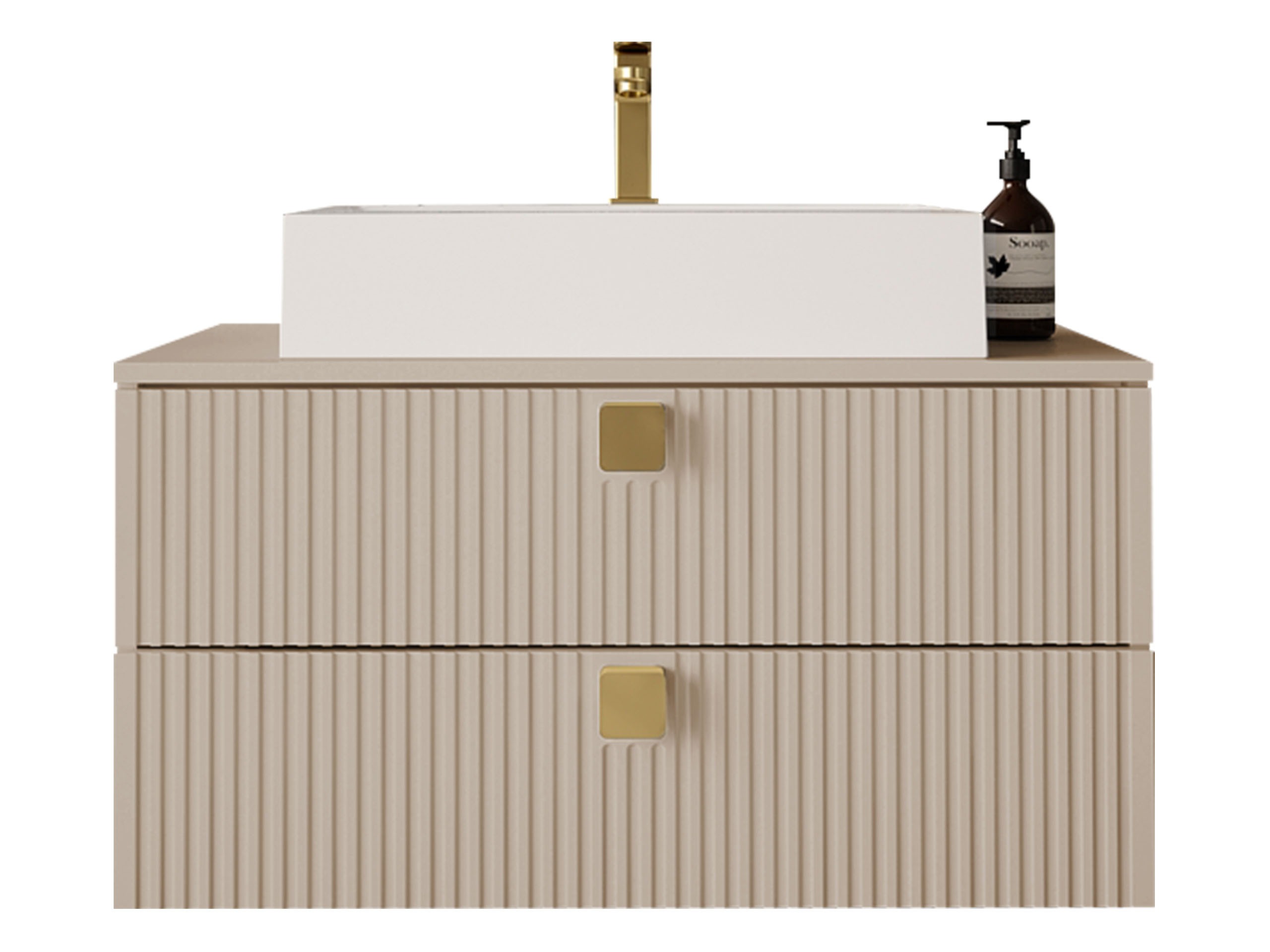 Comodino da bagno per lavandino Panium (Nocciola)