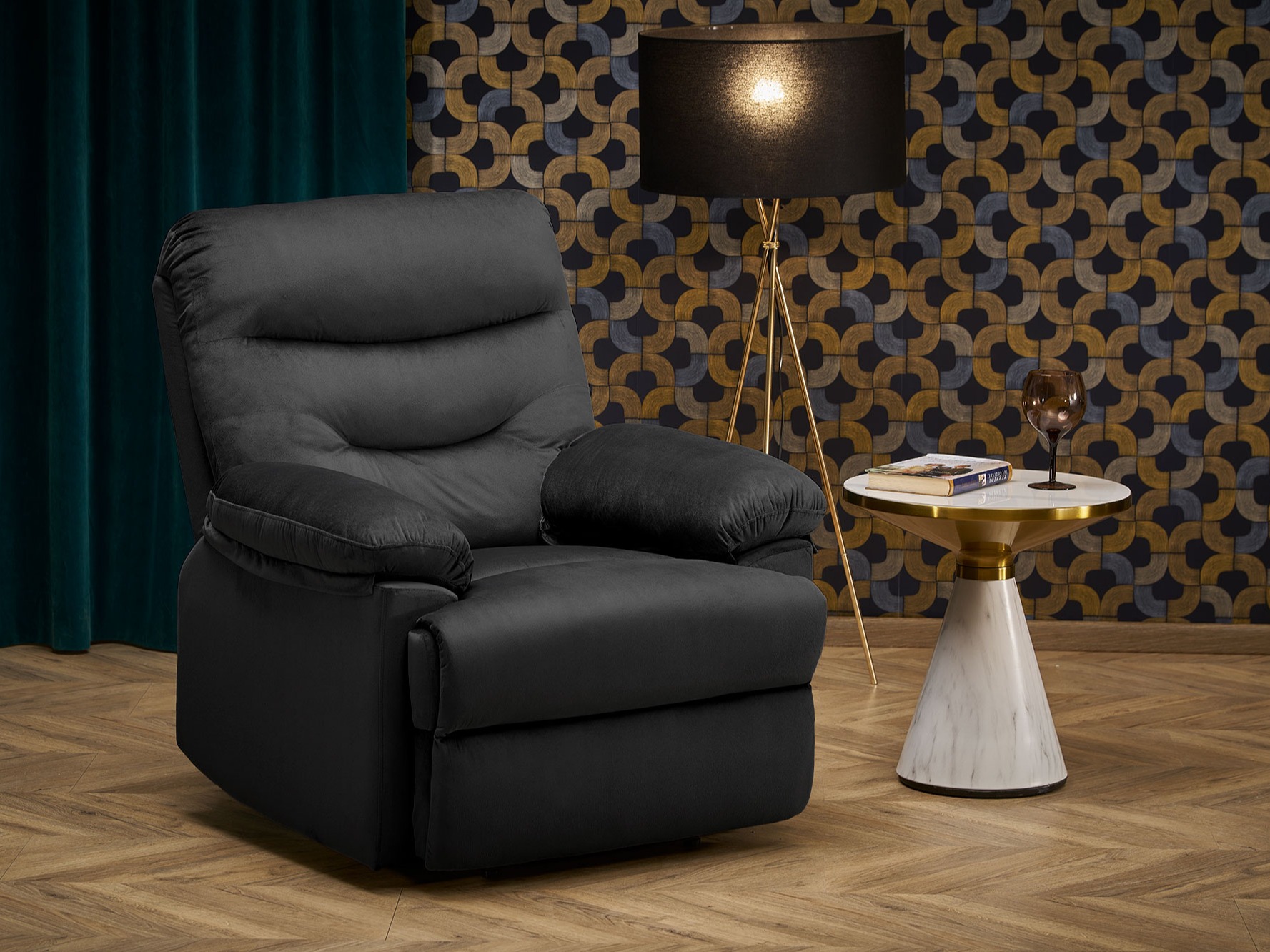 Poltrona regolabile Houston Terra (Nero)