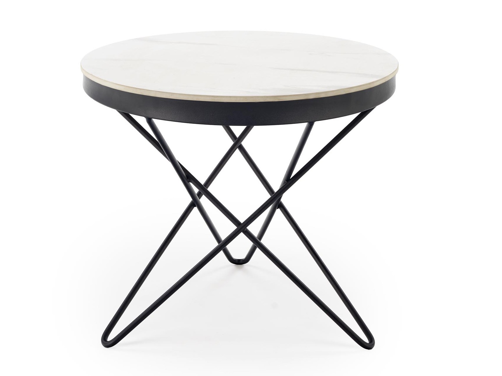Tavolino da caffè Houston 2063 (Marmo bianco + Nero)