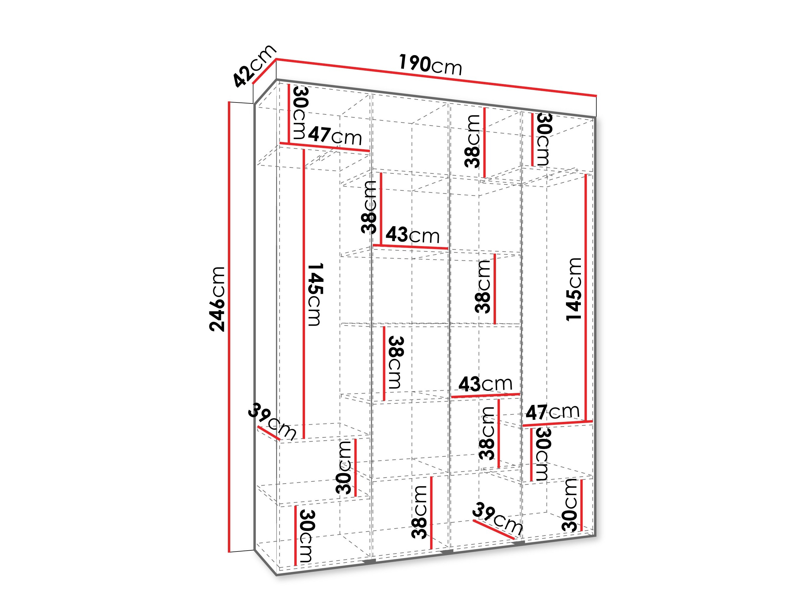 Armadio Hartford 554 (Bianco)