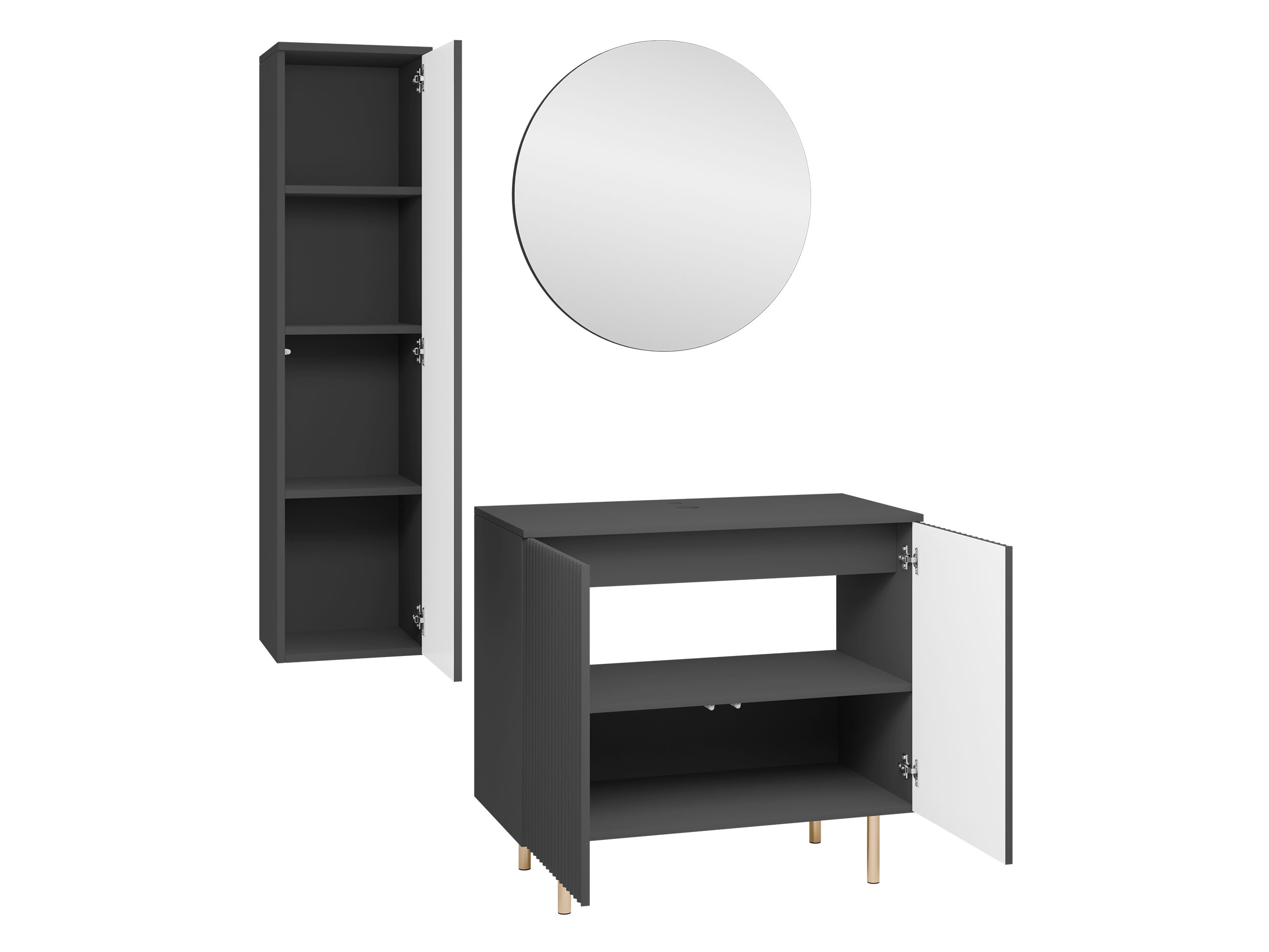 Set bagno Decus II (Nero)