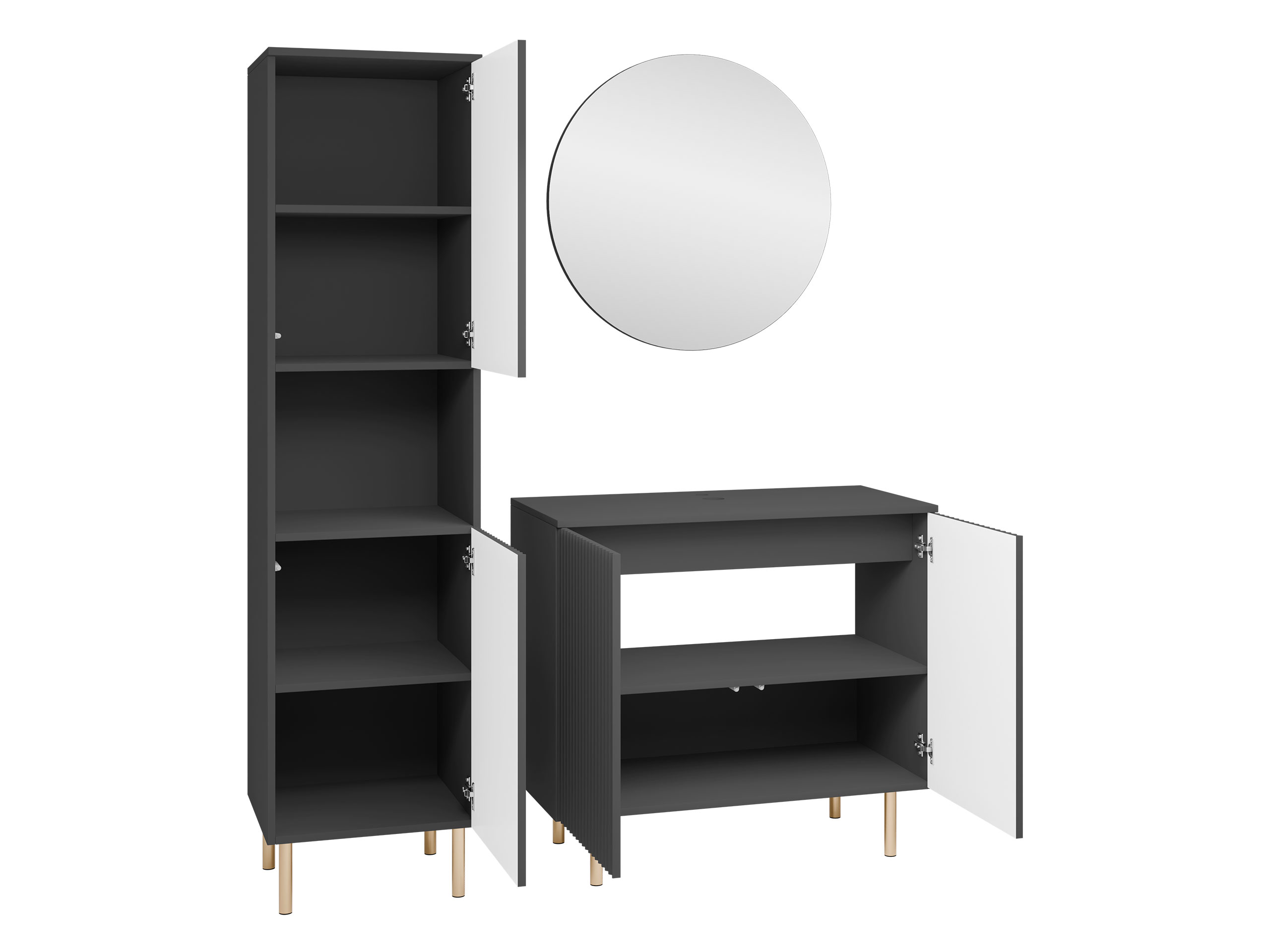 Set bagno Decus III (Nero)
