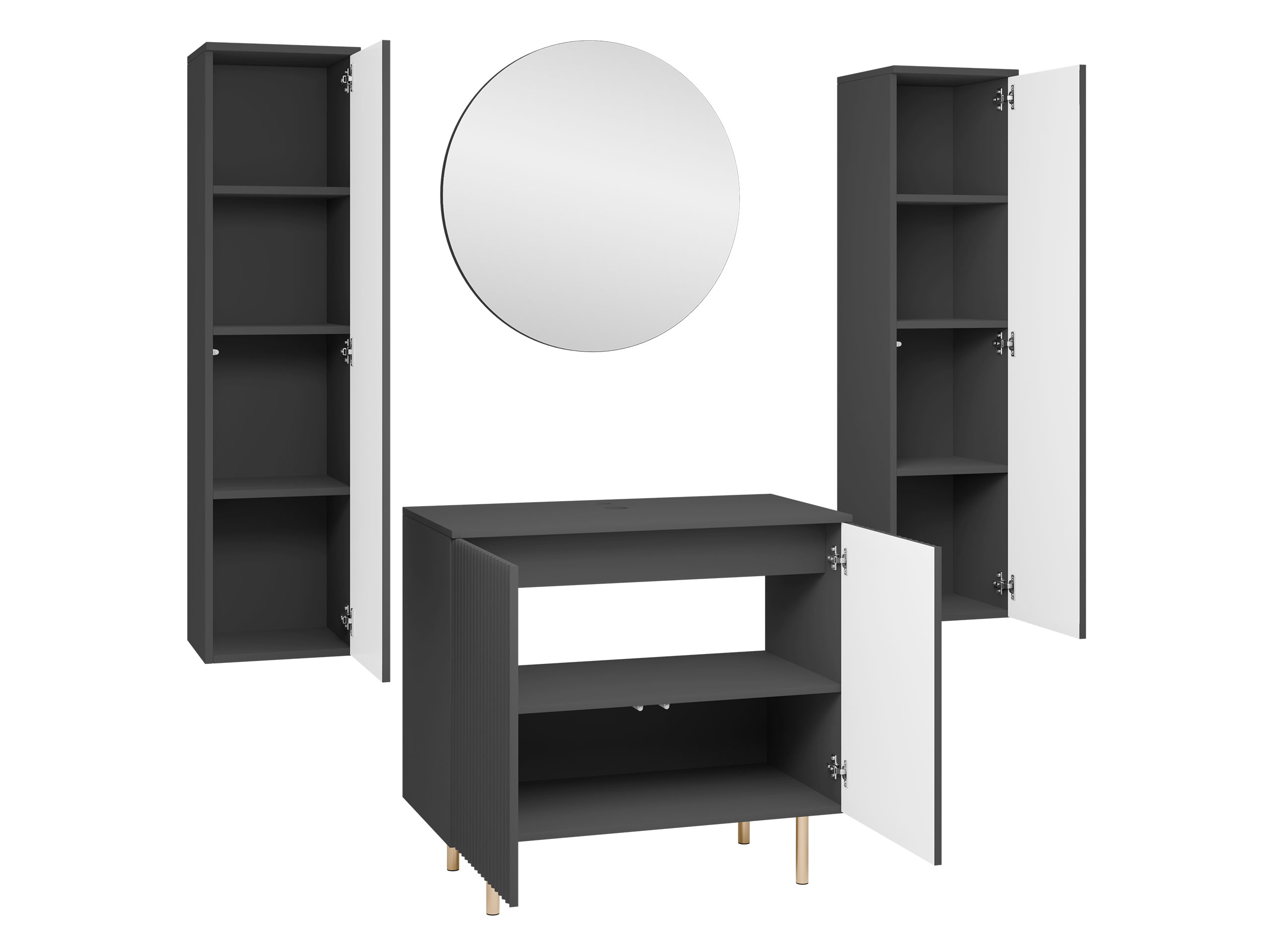 Set bagno Decus IV (Nero)